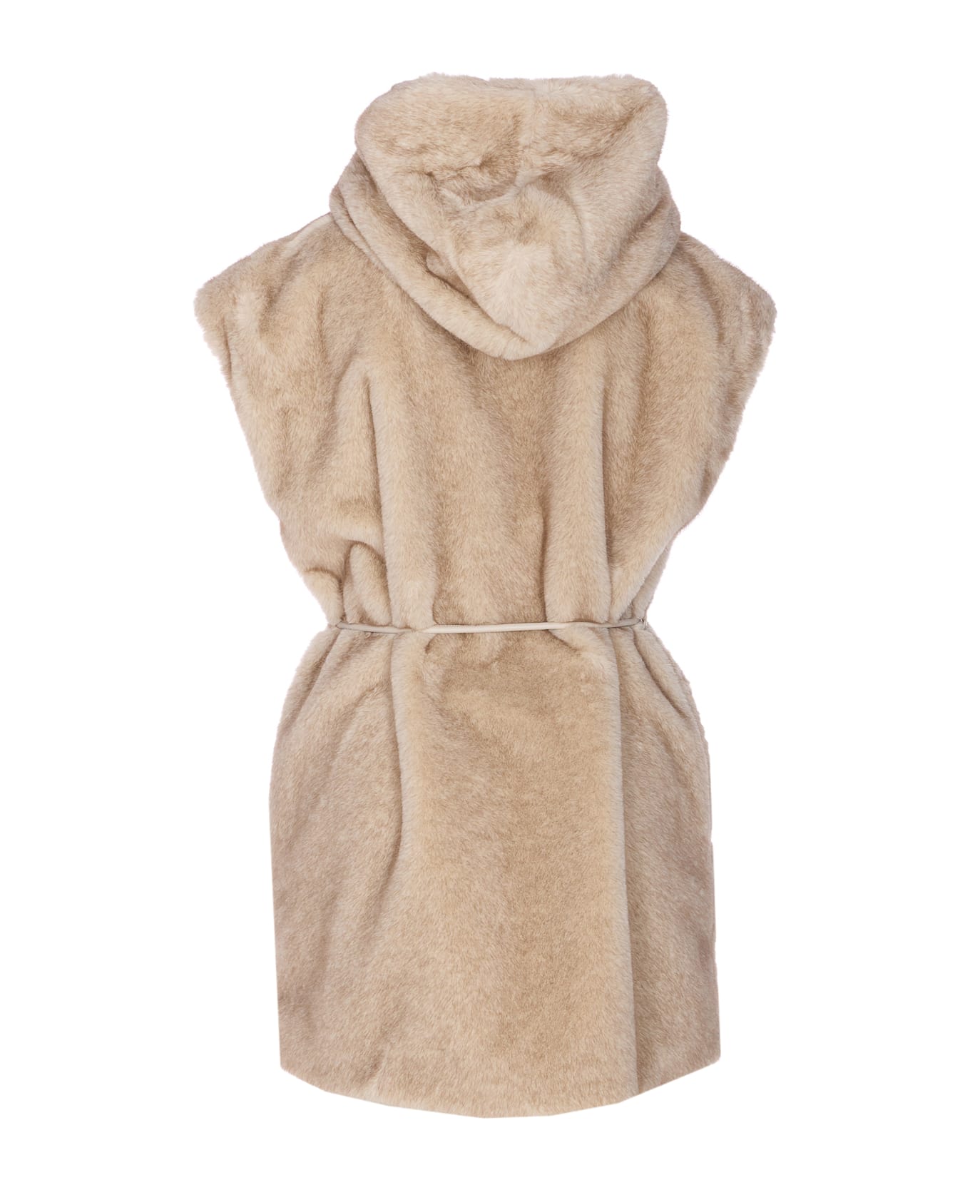Liu-Jo Faux Fur Vest - Beige