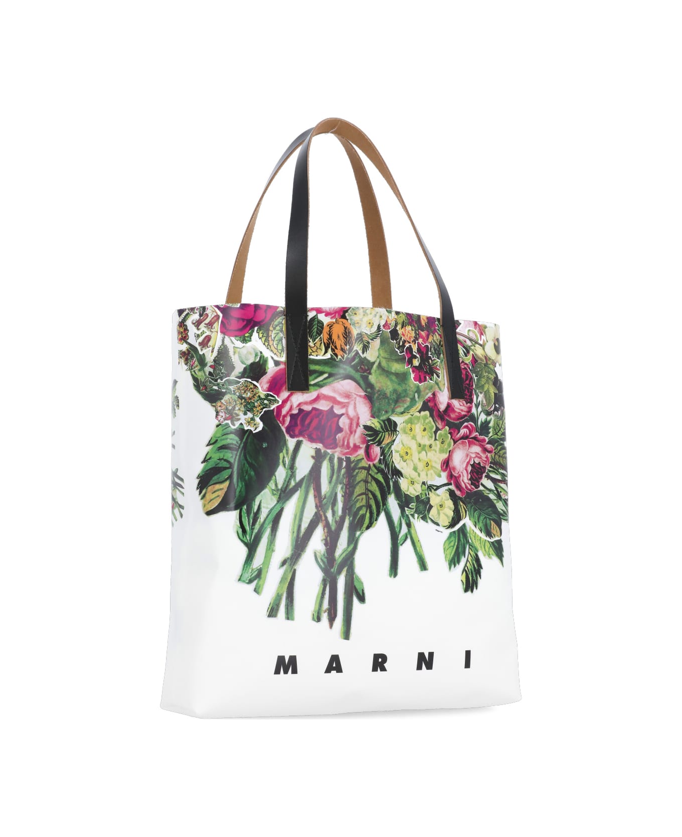 Marni Shopping Bag With Logo - White