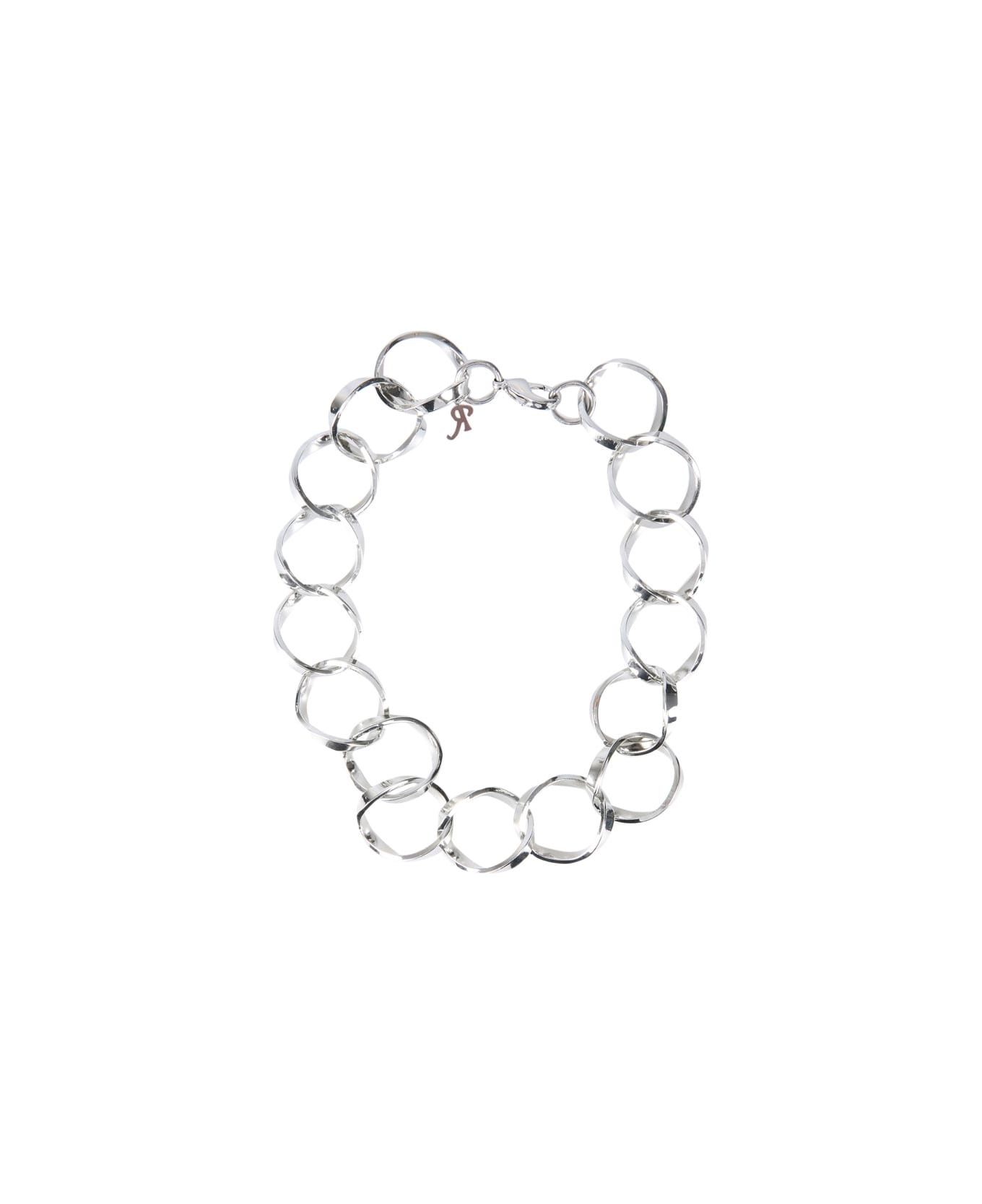 Raf Simons Linked Rings Necklace - SILVER