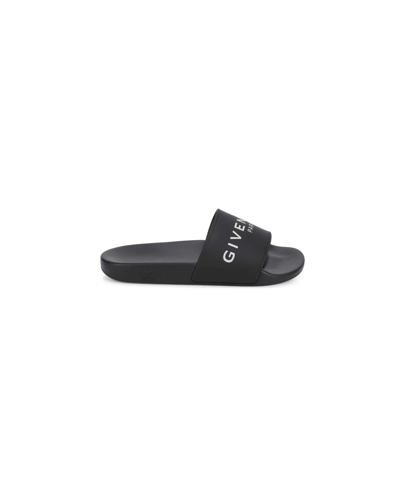 Givenchy Slippers In Black Rubber - Black シューズ
