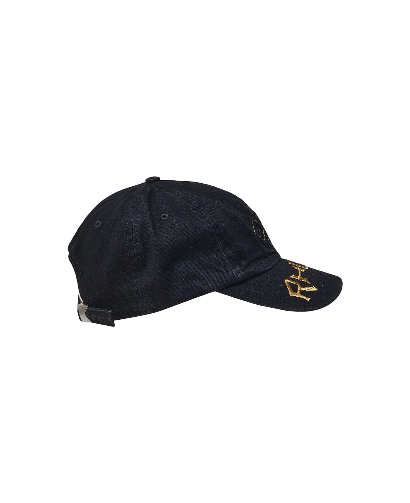 Rhude Baseball Hat Logo - Black