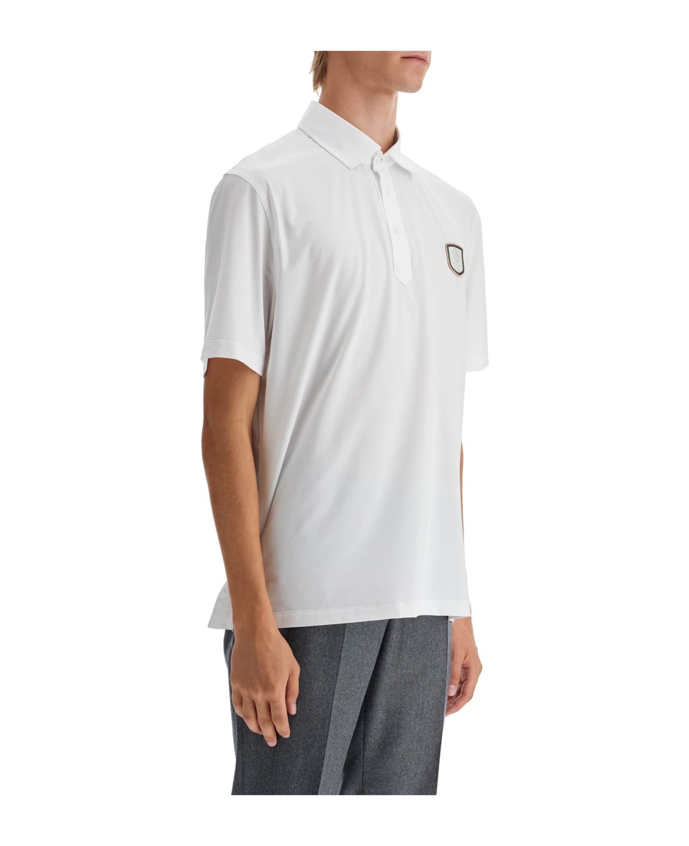 Brunello Cucinelli Technical Jersey Polo Shirt - White