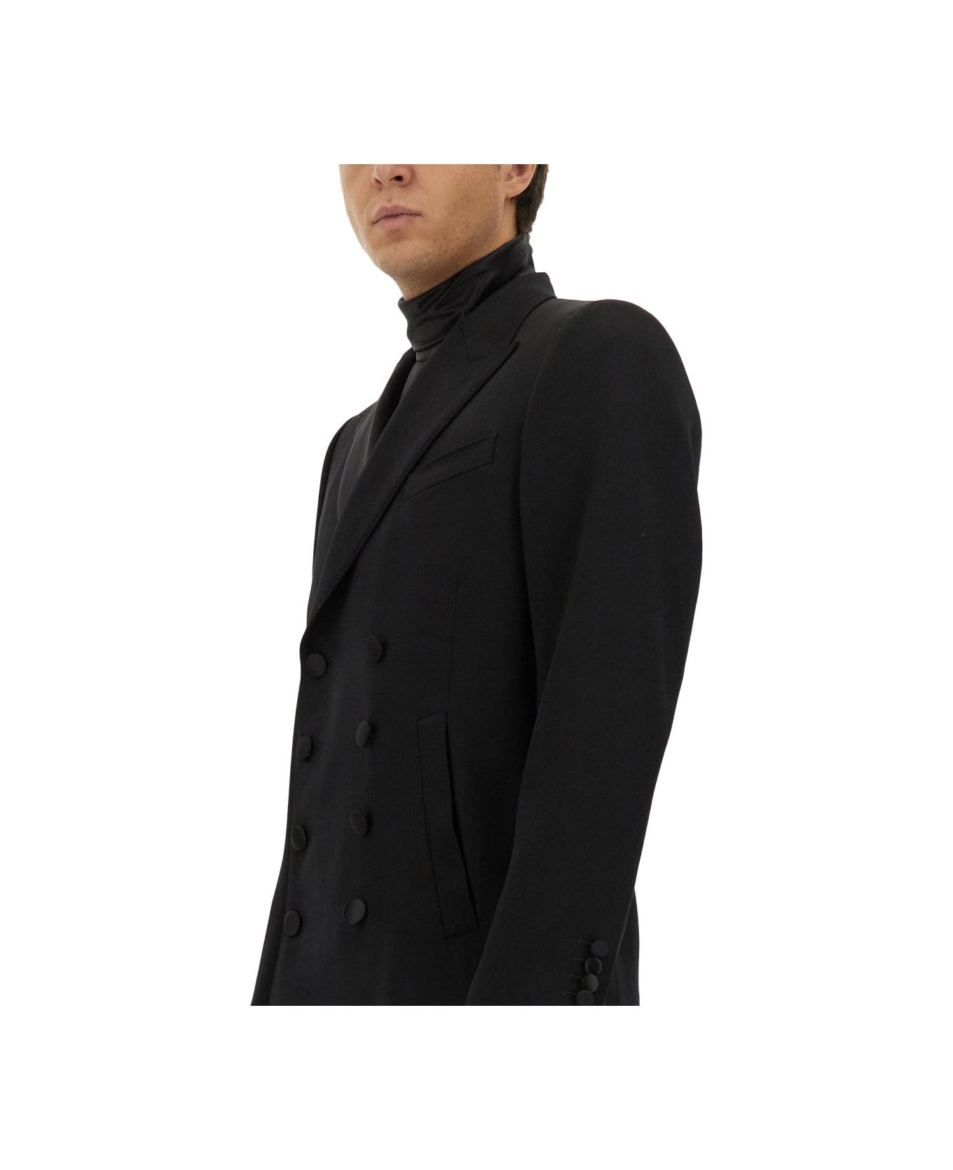 Dolce & Gabbana Double-breasted Jacket - BLACK