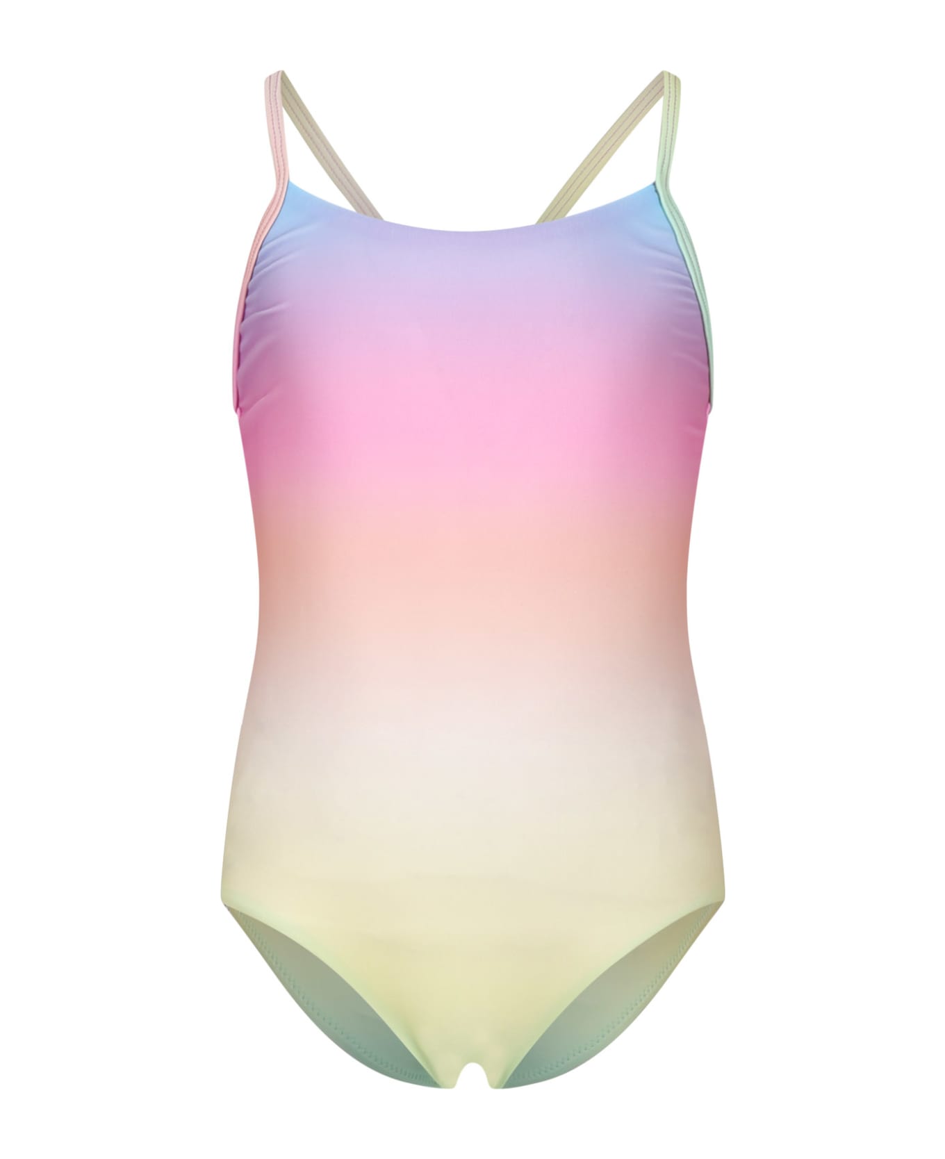 Molo Multicolor Swimsuit For Girl With Print - Multicolor 水着