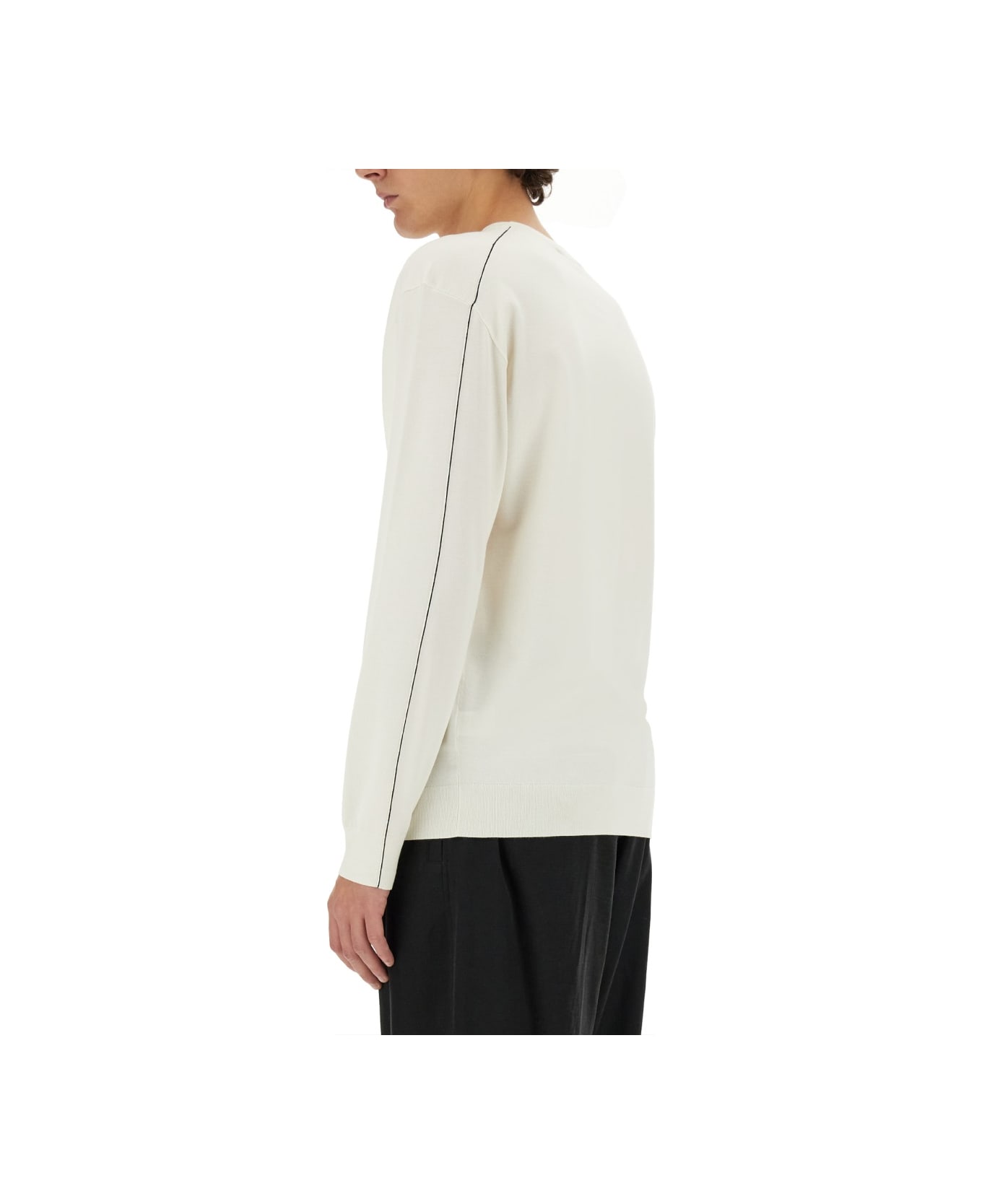 Helmut Lang Jersey With Logo - WHITE