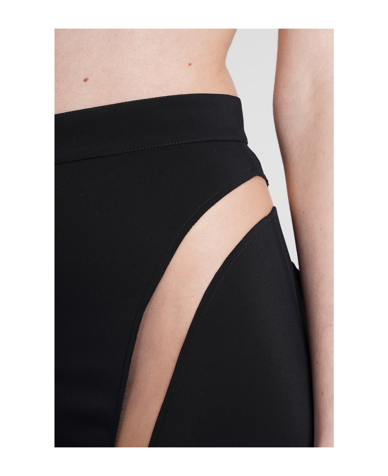 Mugler Mesh Insert Leggings | italist