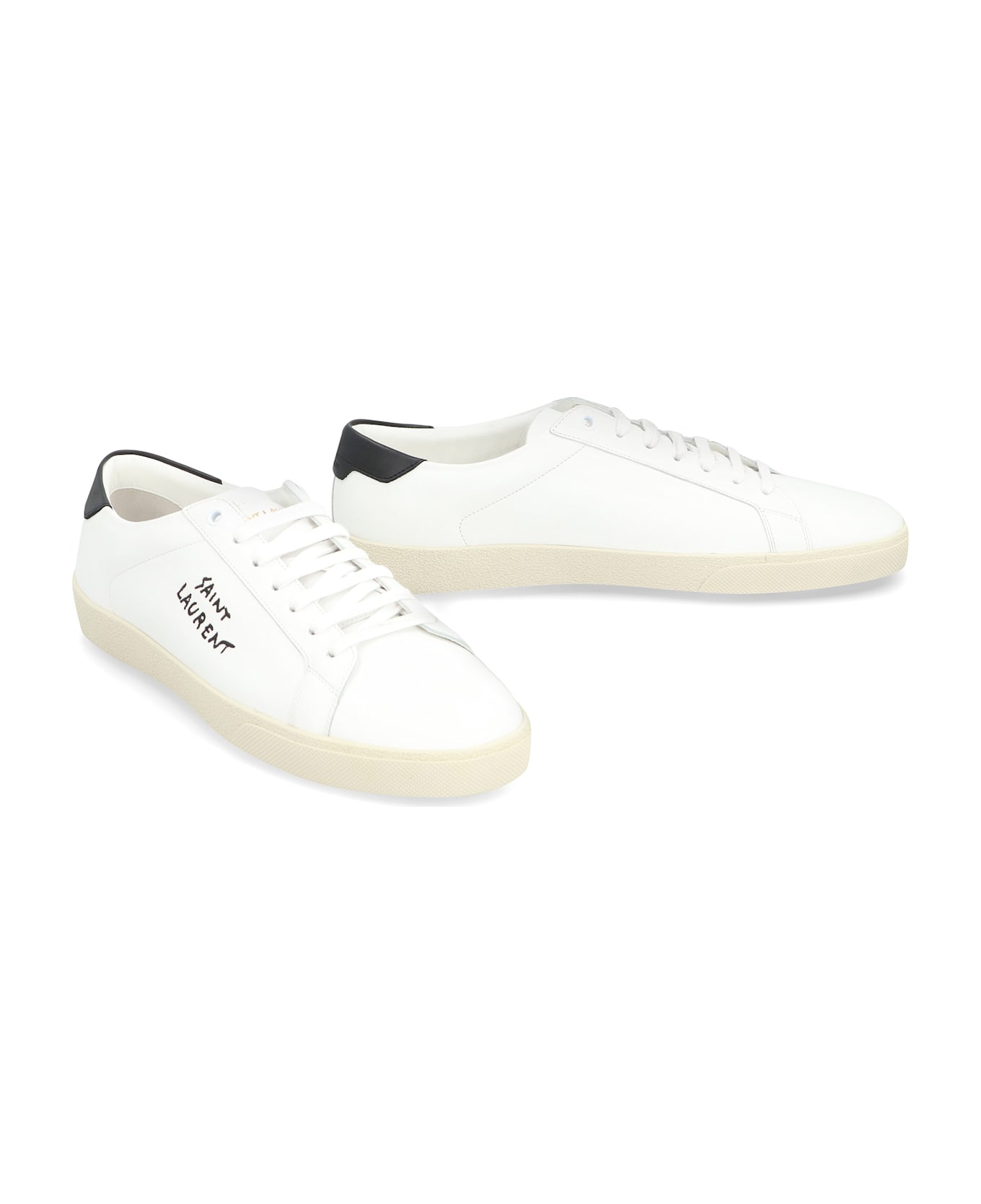 Saint Laurent Court Sl/06 Fabric Low-top Sneakers - White