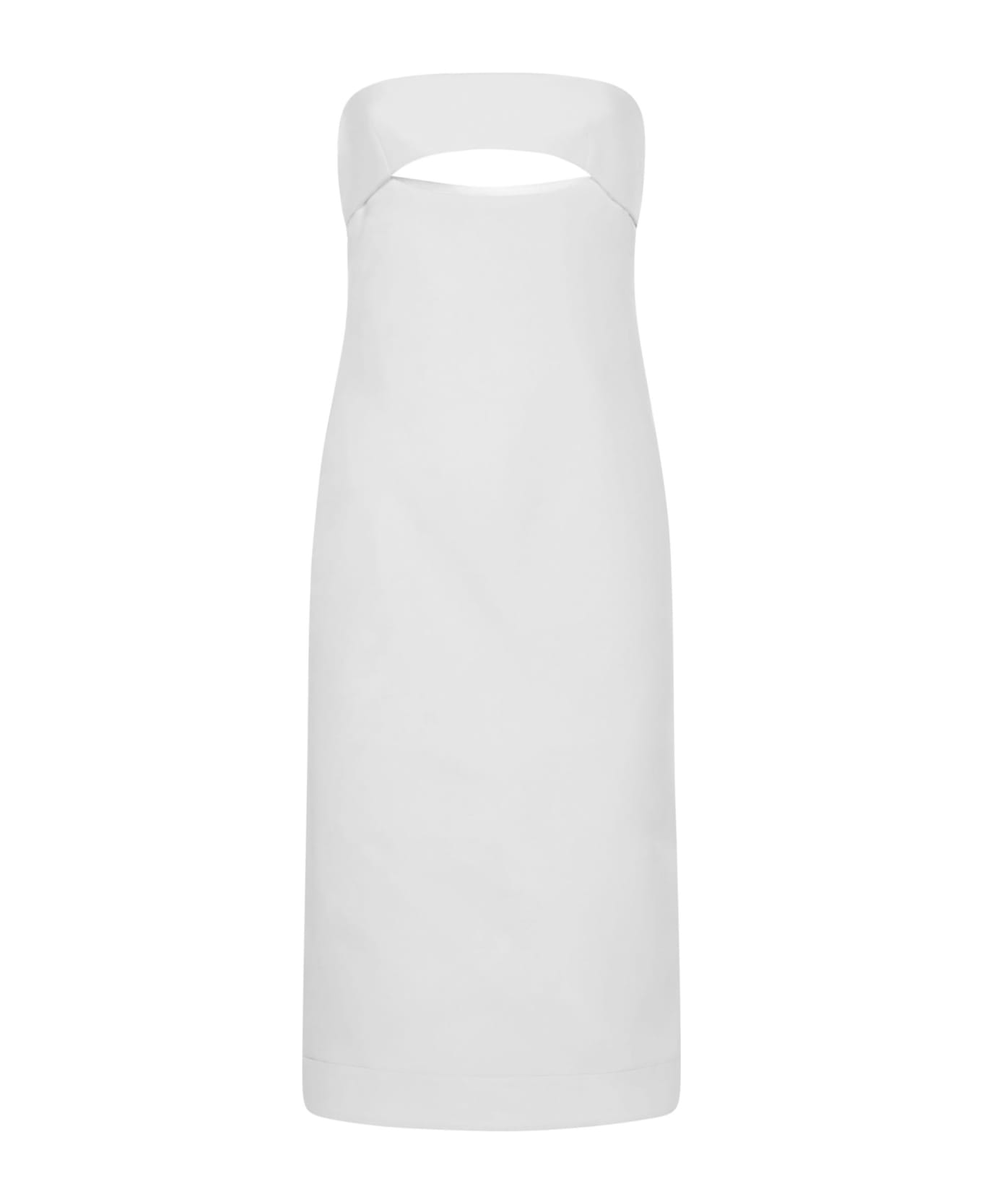 Saint Laurent Midi Dress - White