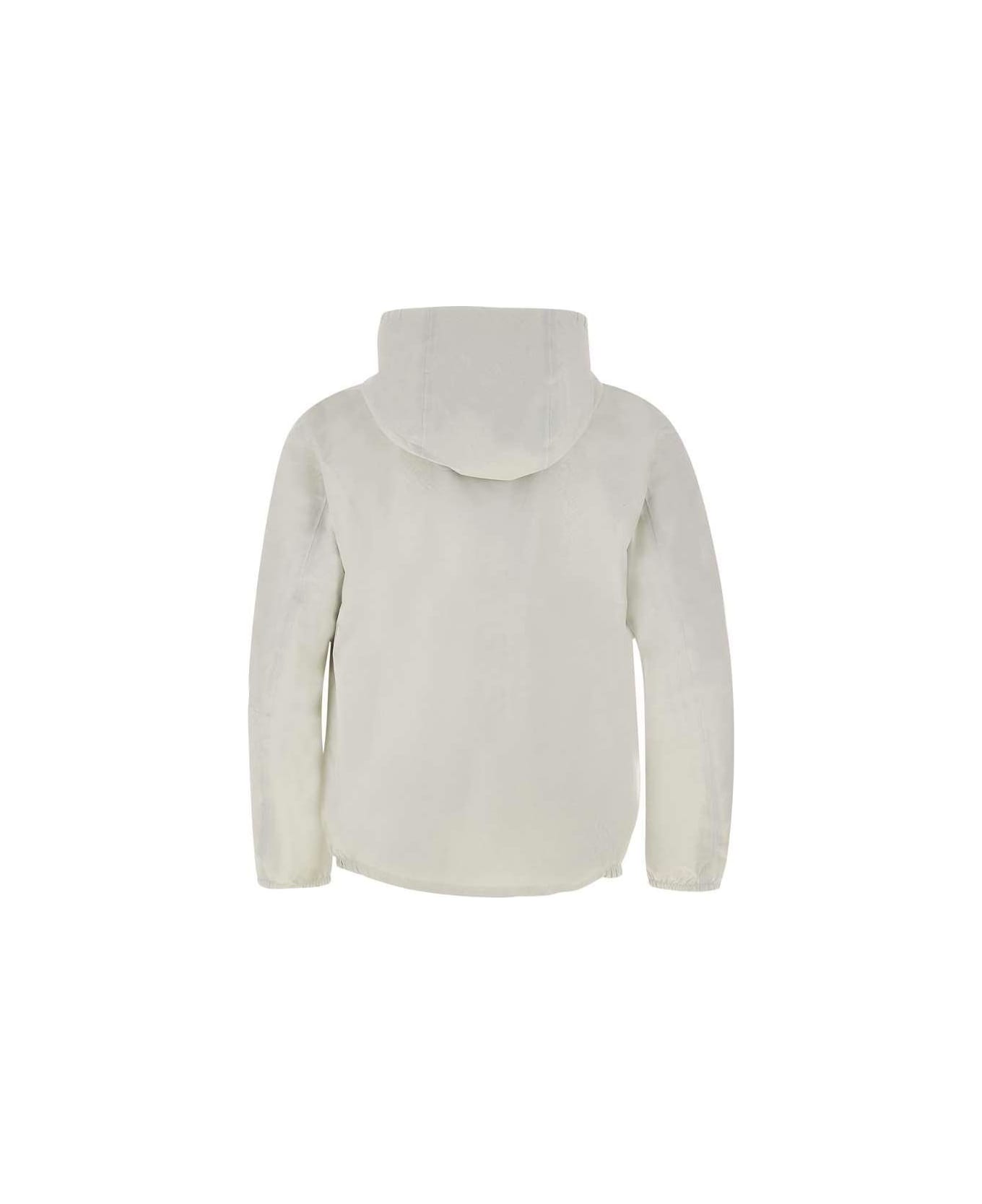 Woolrich Logo-patch Hooded Zipped Jacket - Bianco ジャケット