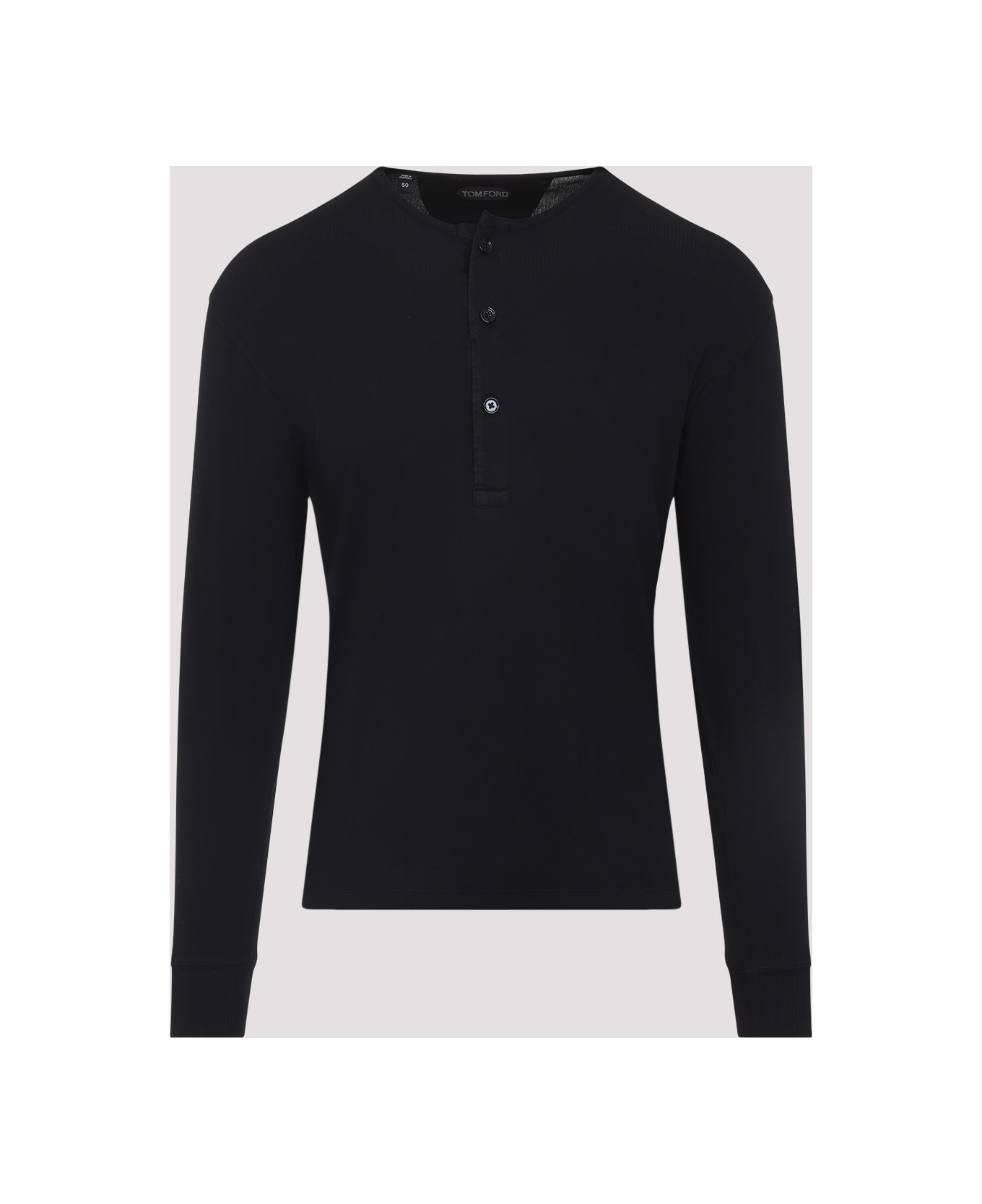 Tom Ford Henley T-shirt - Black