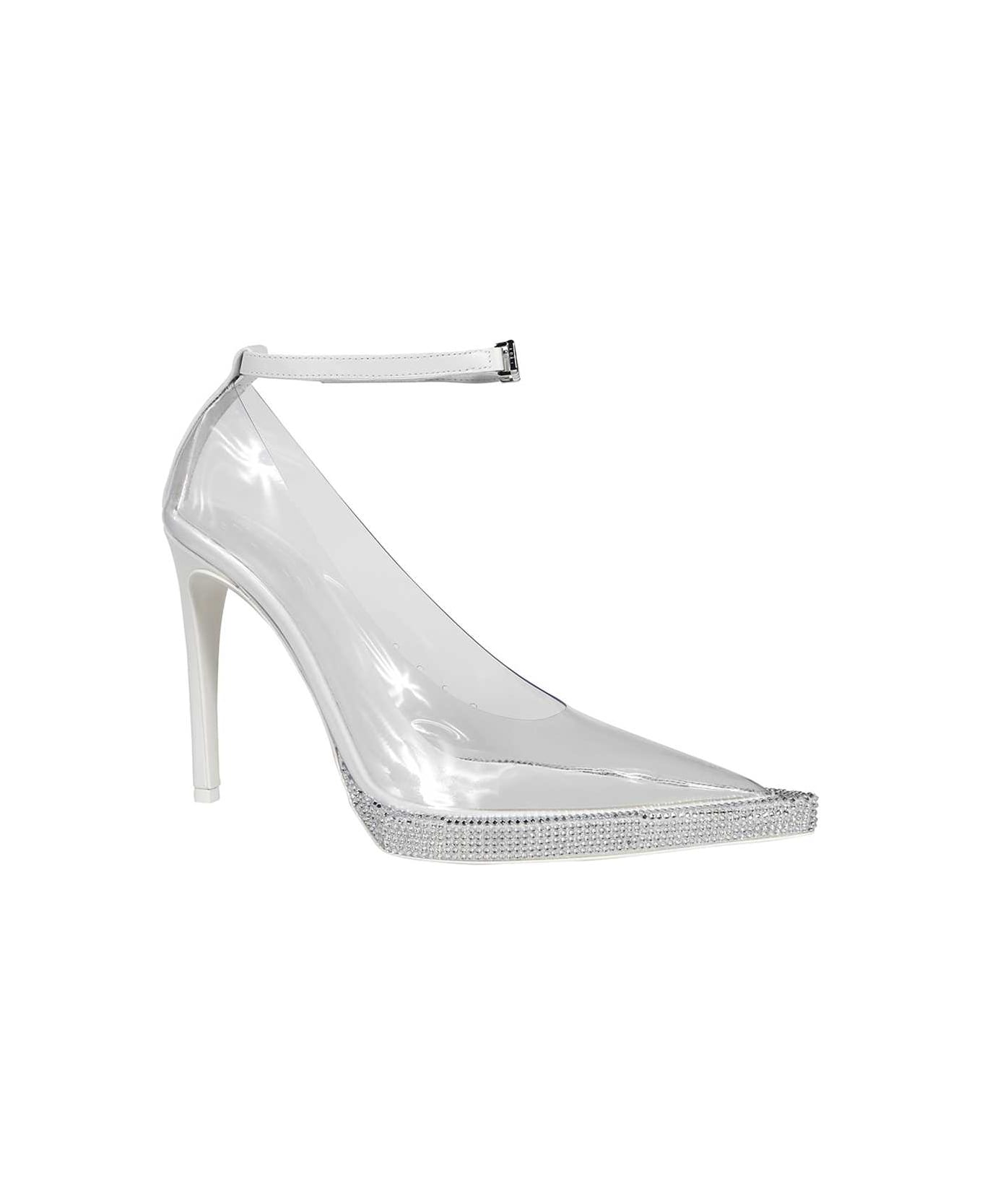 GCDS Pointy-toe Pumps - White