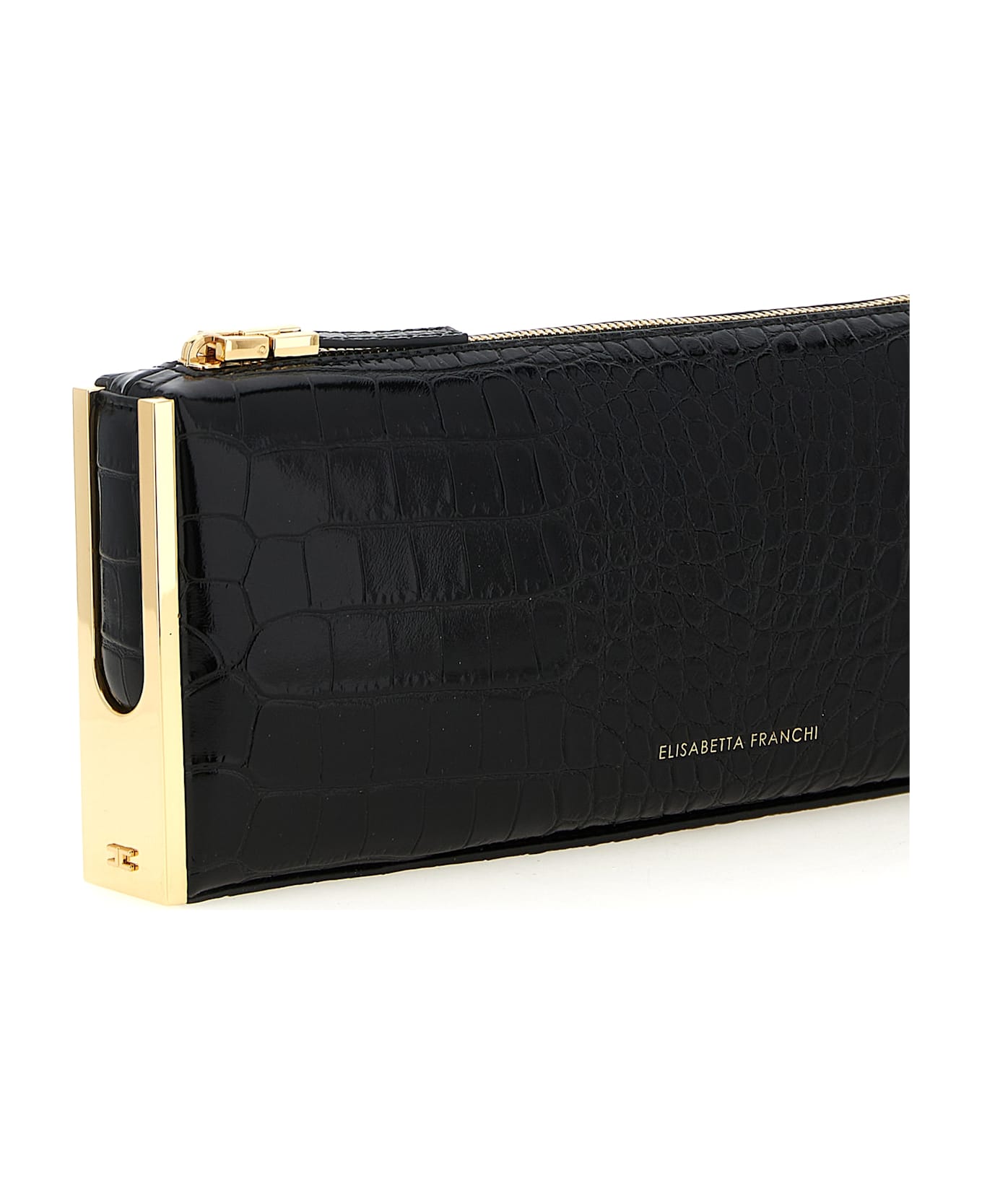 Elisabetta Franchi 
baguette
 Clutch - Black  