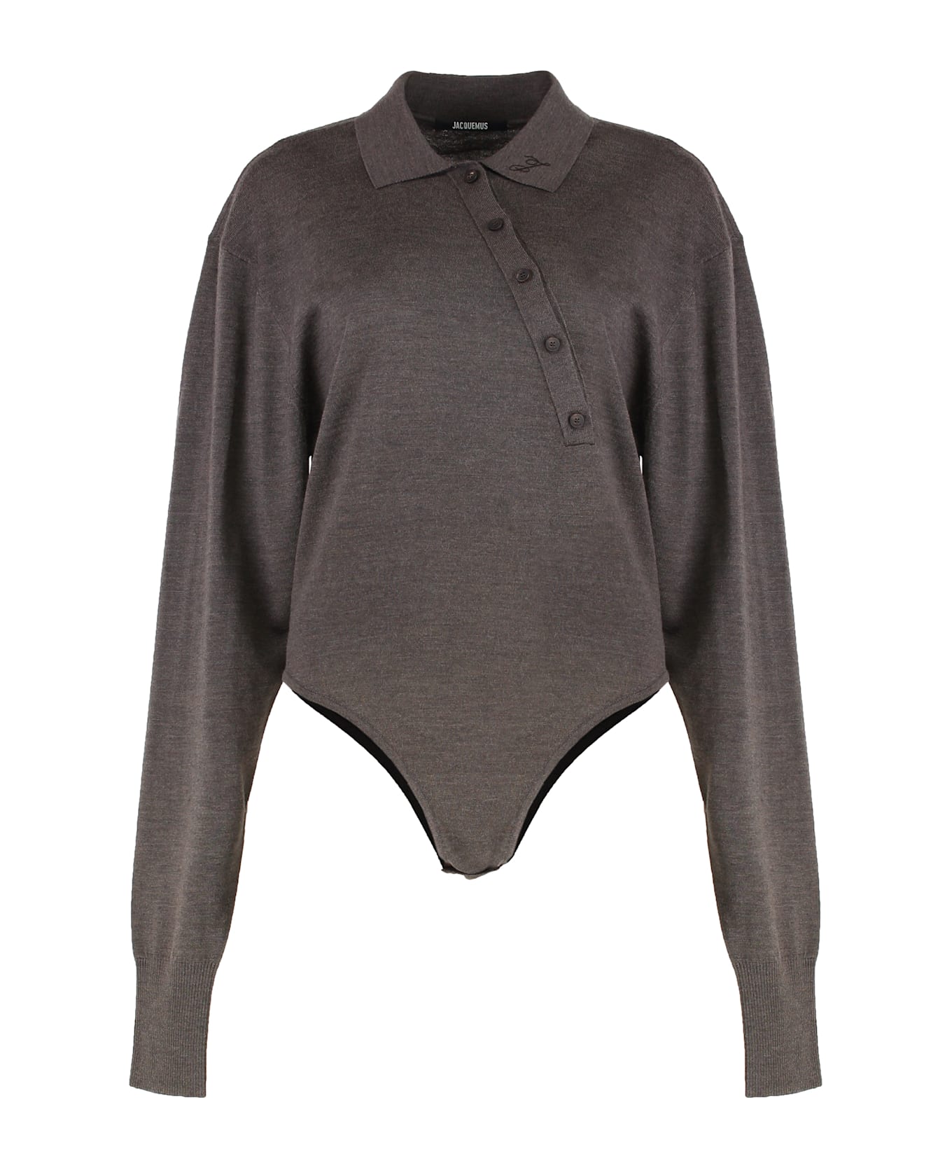 Jacquemus Tordu Merino Body - brown