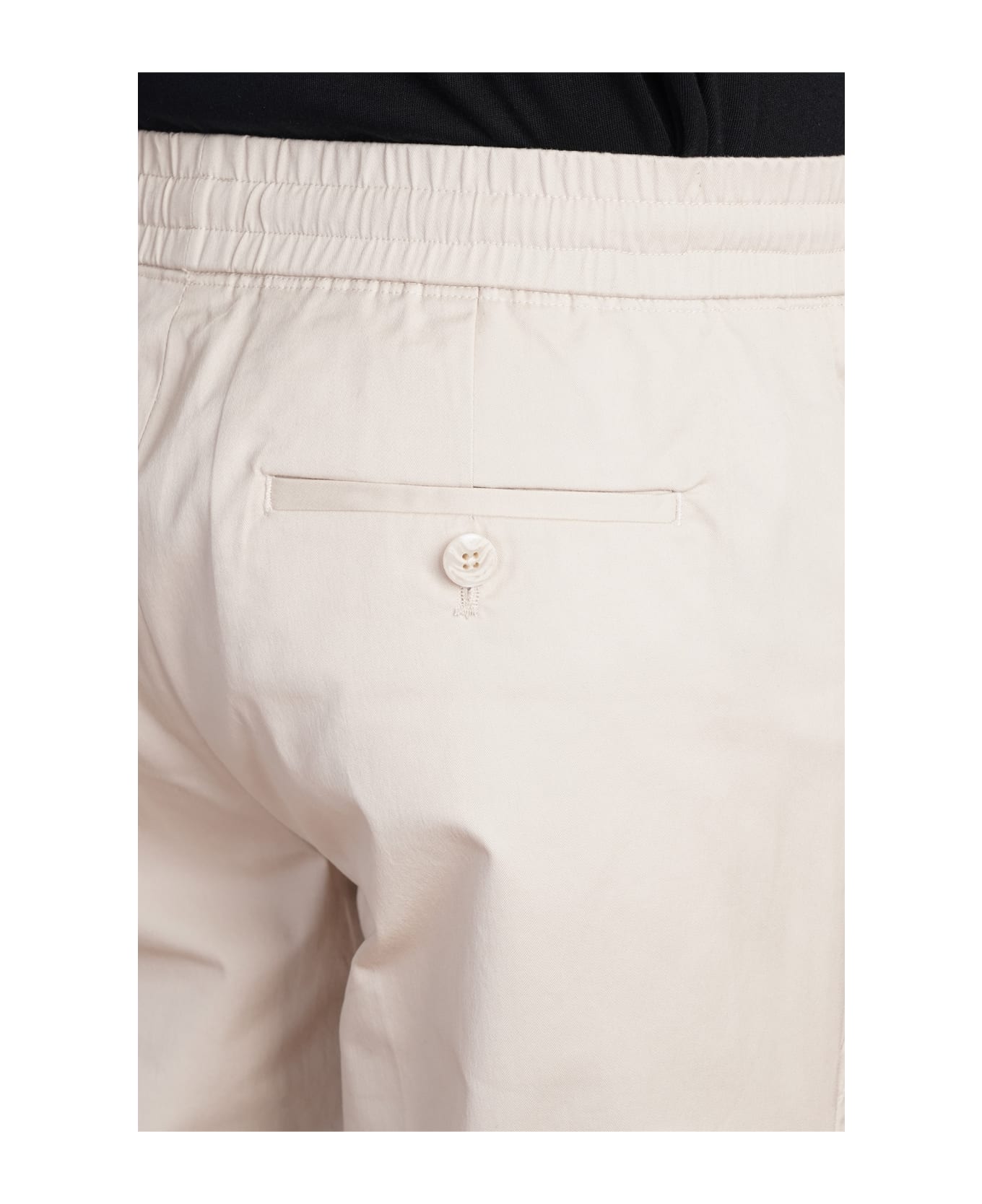 Neil Barrett Rem Slim Low Rise Pants In Beige Cotton - beige