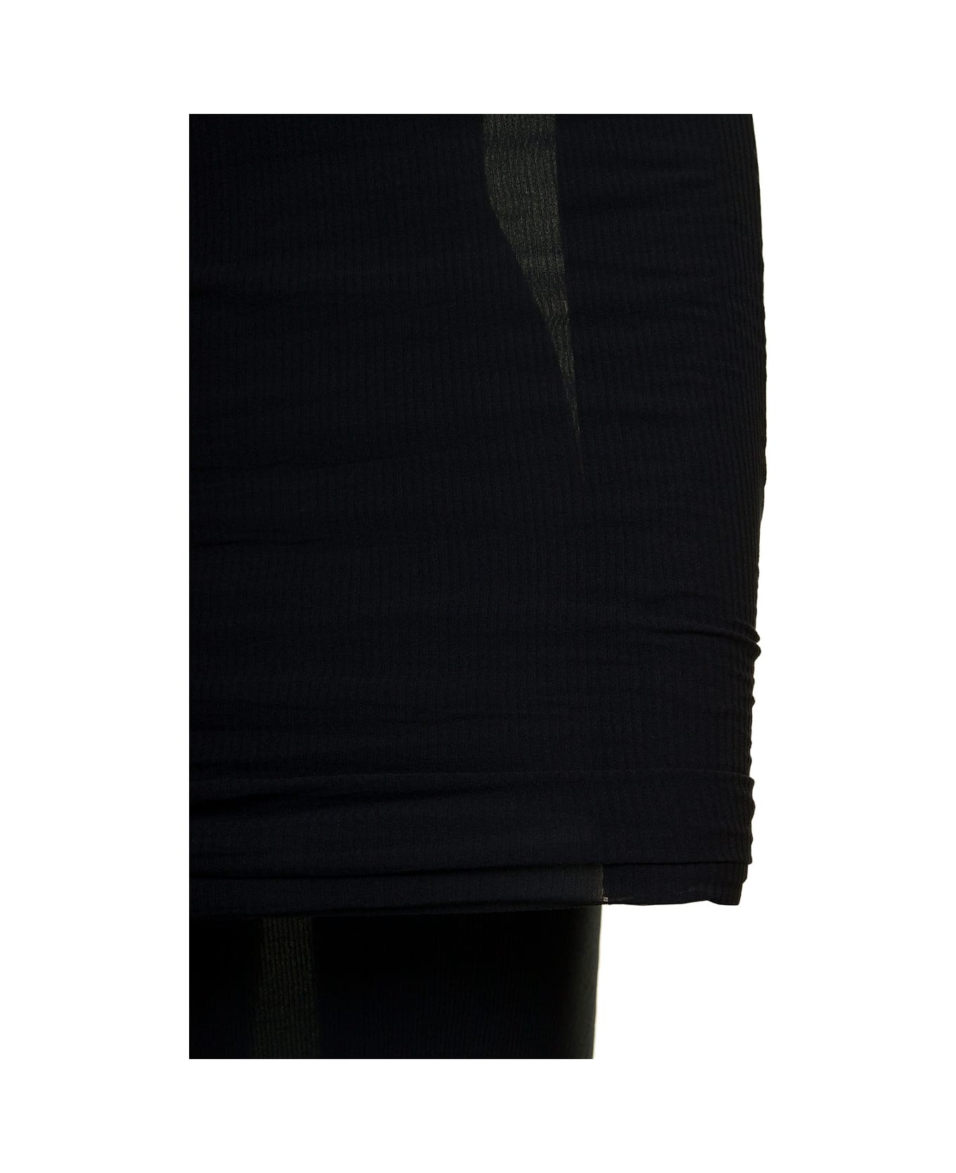 Balenciaga Soft Nylon Cover Up Knit - Black