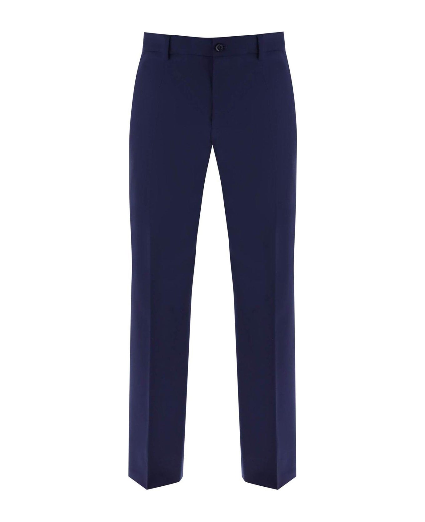 Dolce & Gabbana Straight Leg Tailored Pants - NAVY