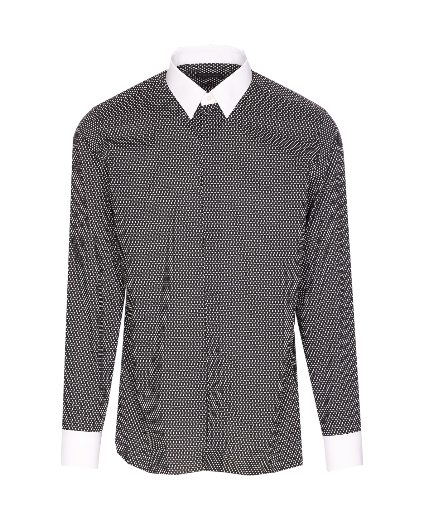 Tom Ford Diamond Print Shirt - Black