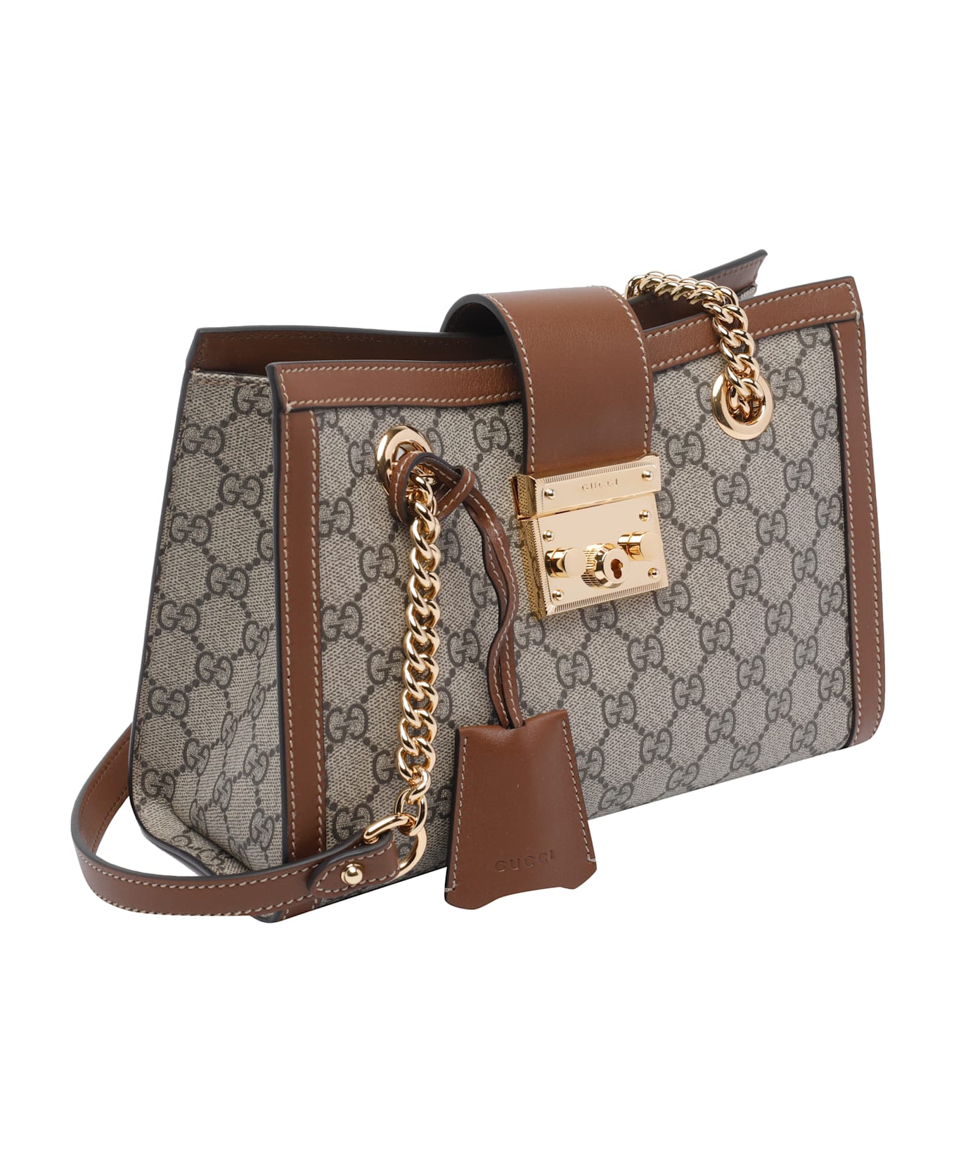 Gucci Medium Padlock Shopping Bag - Brown