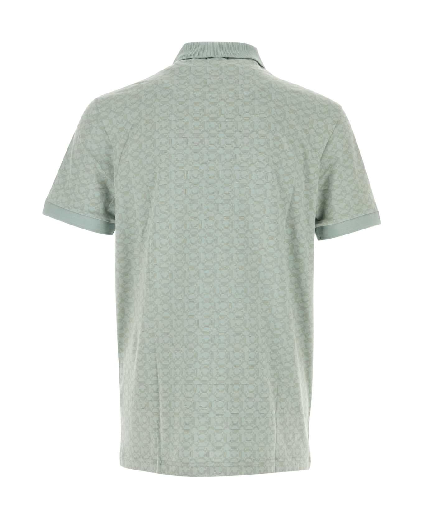 Hugo Boss Mint Green Stretch Cotton Polo Shirt - 357OPENGREEN