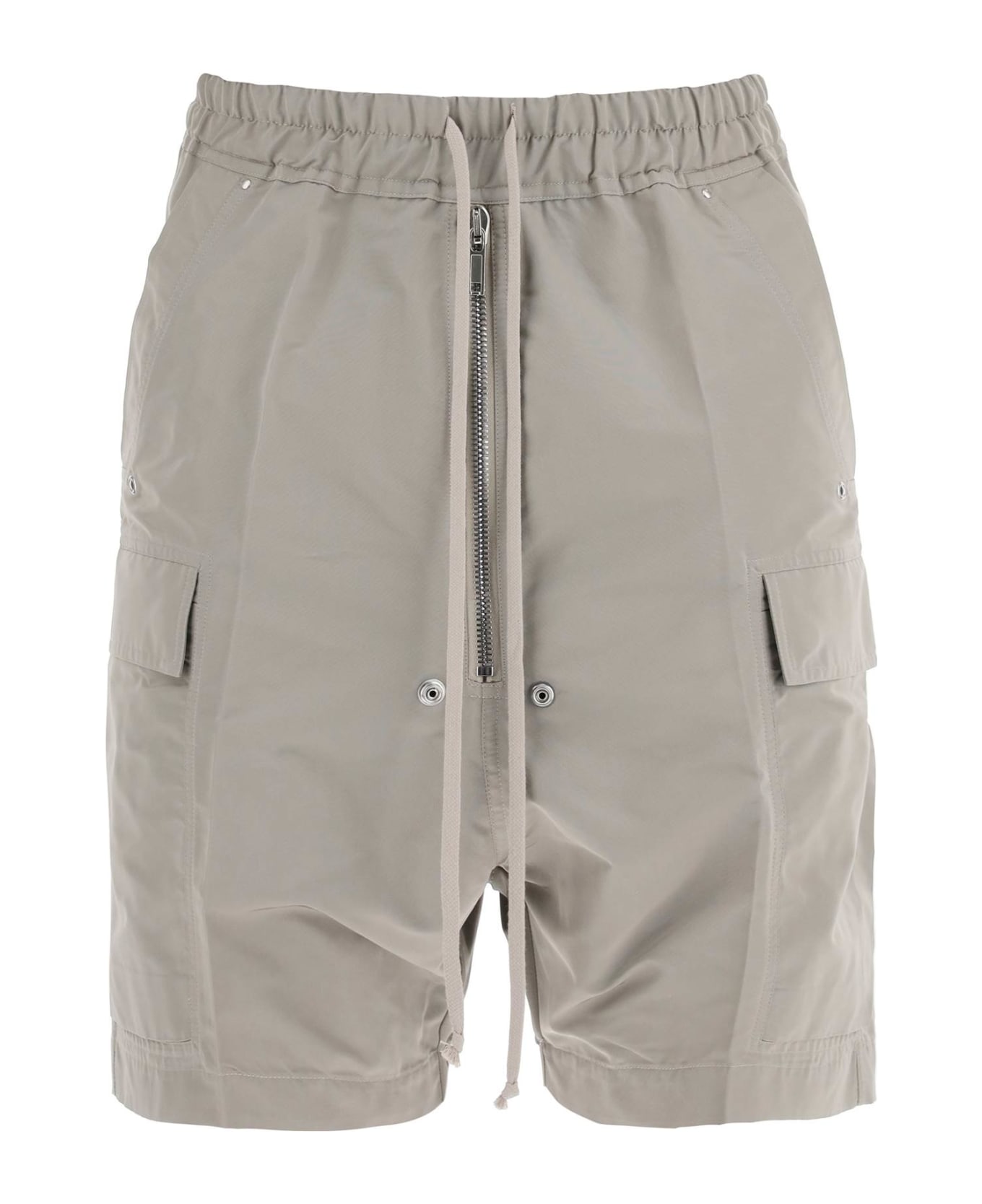 Rick Owens Cargobela Shorts Shorts In Grey Polyester - PEARL (Grey)