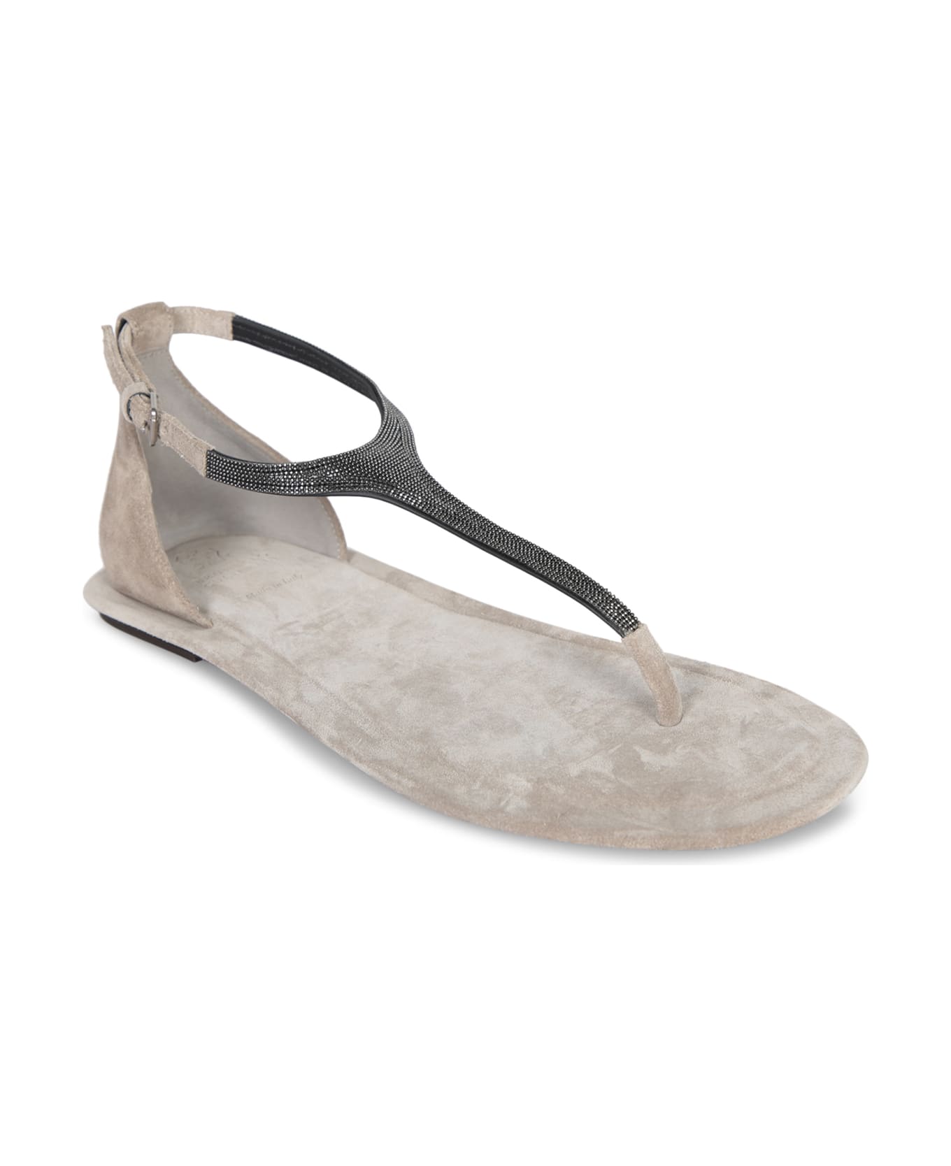 Brunello Cucinelli Sandals With Decoration - Beige サンダル