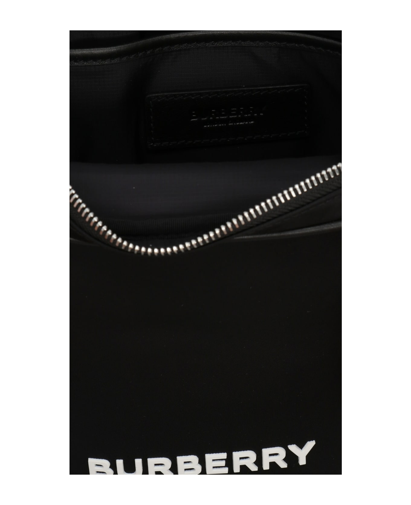 Burberry Logo Print Crossbody Bag - Black  