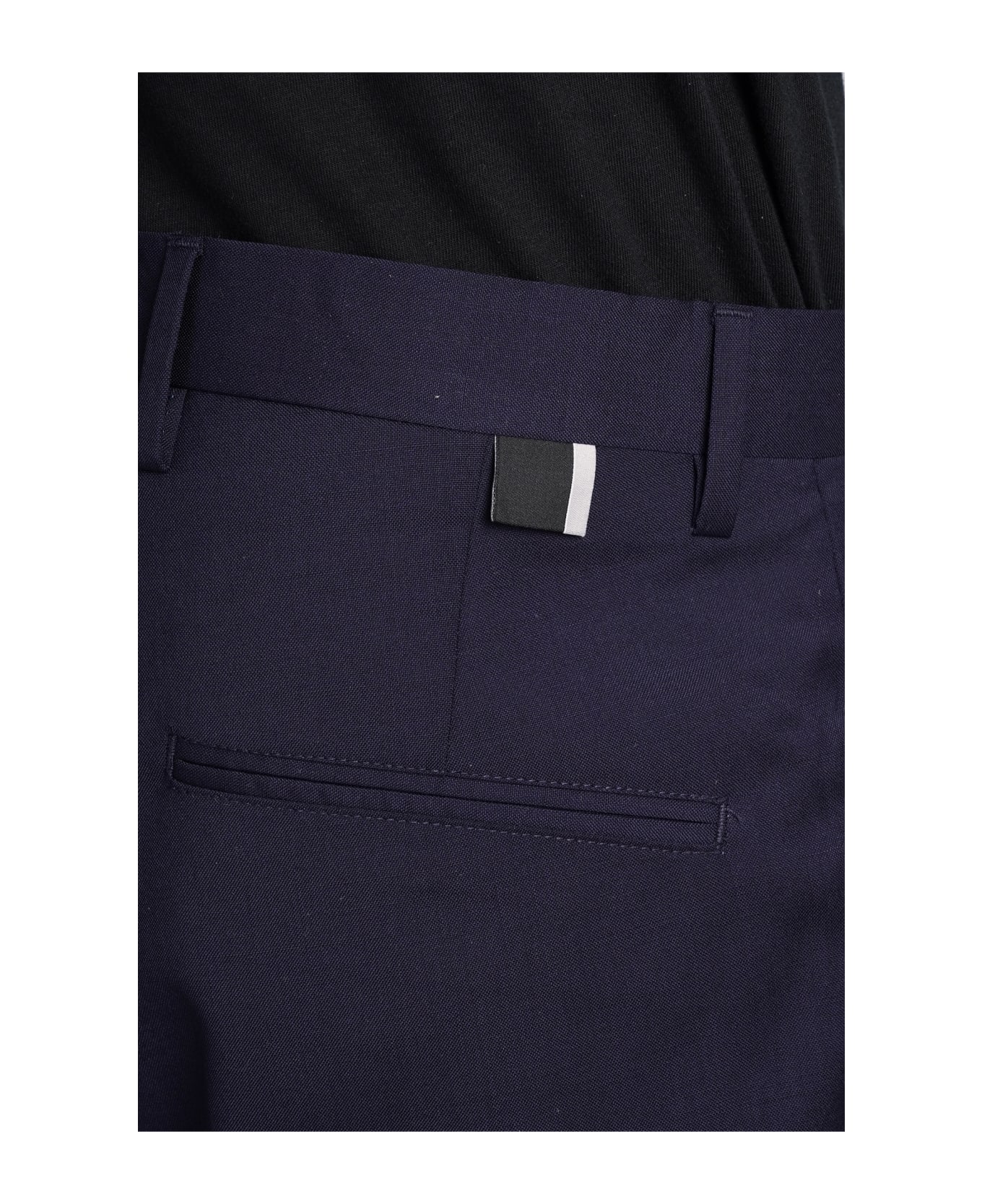 Low Brand Cooper T1.7 Tropical Pants In Blue Wool - blue
