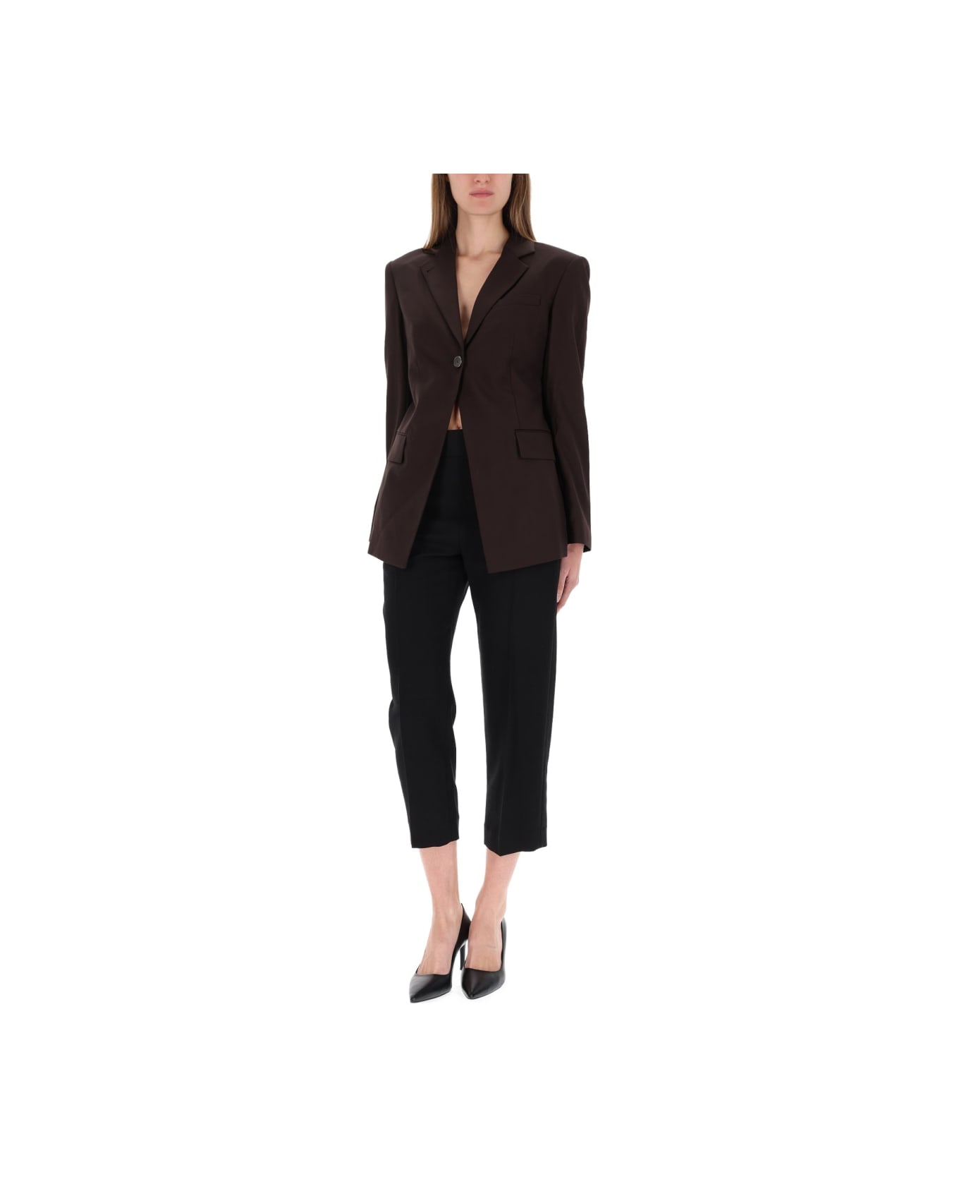 Helmut Lang "cutaway" Blazer - BROWN