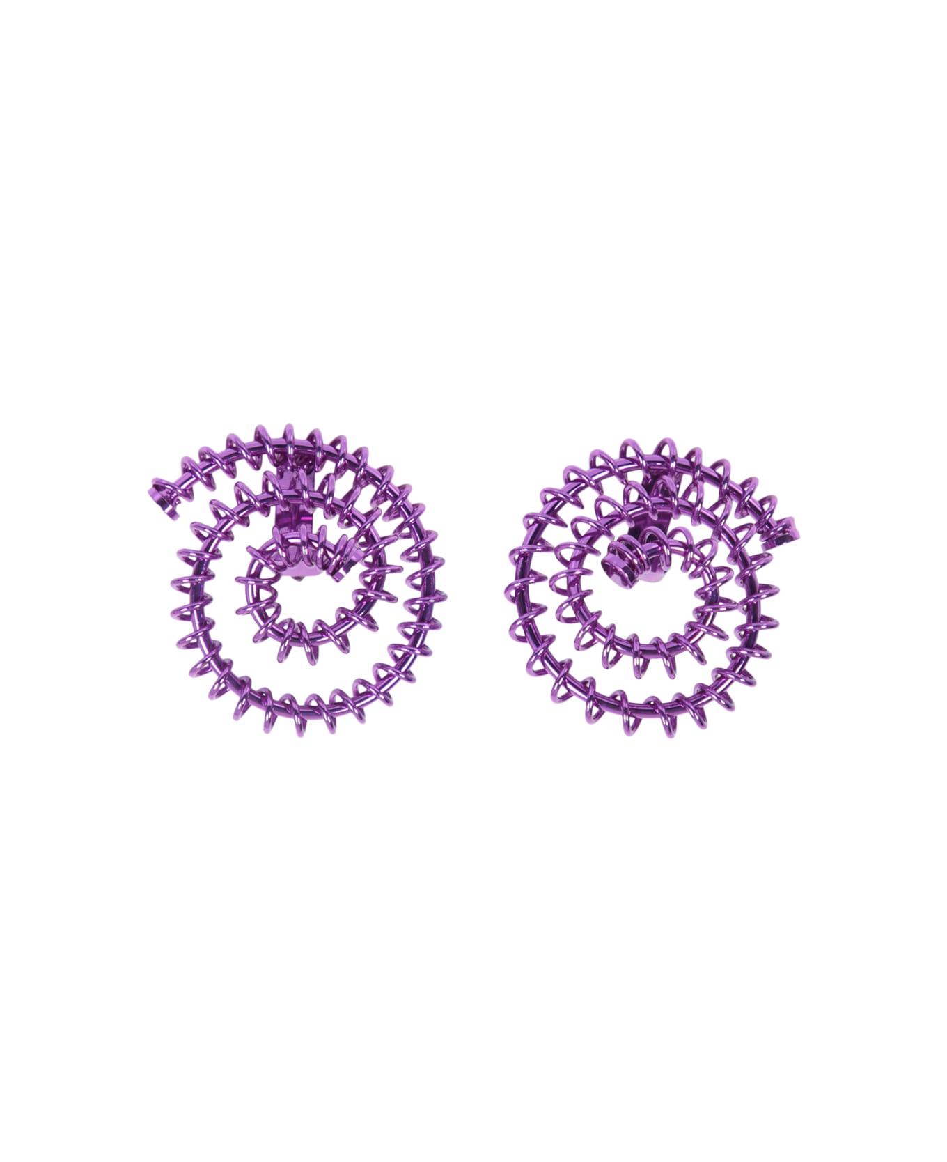 Sunnei Garland Spiral Violet Earrings - Purple