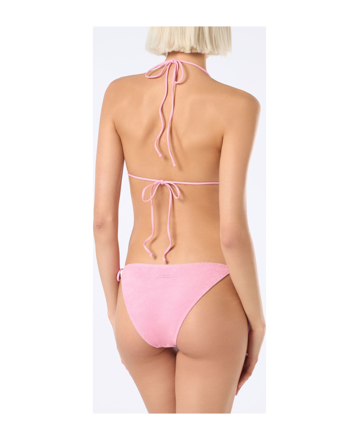 MC2 Saint Barth Woman Terry Cotton Classic Swim Briefs Virgo - PINK