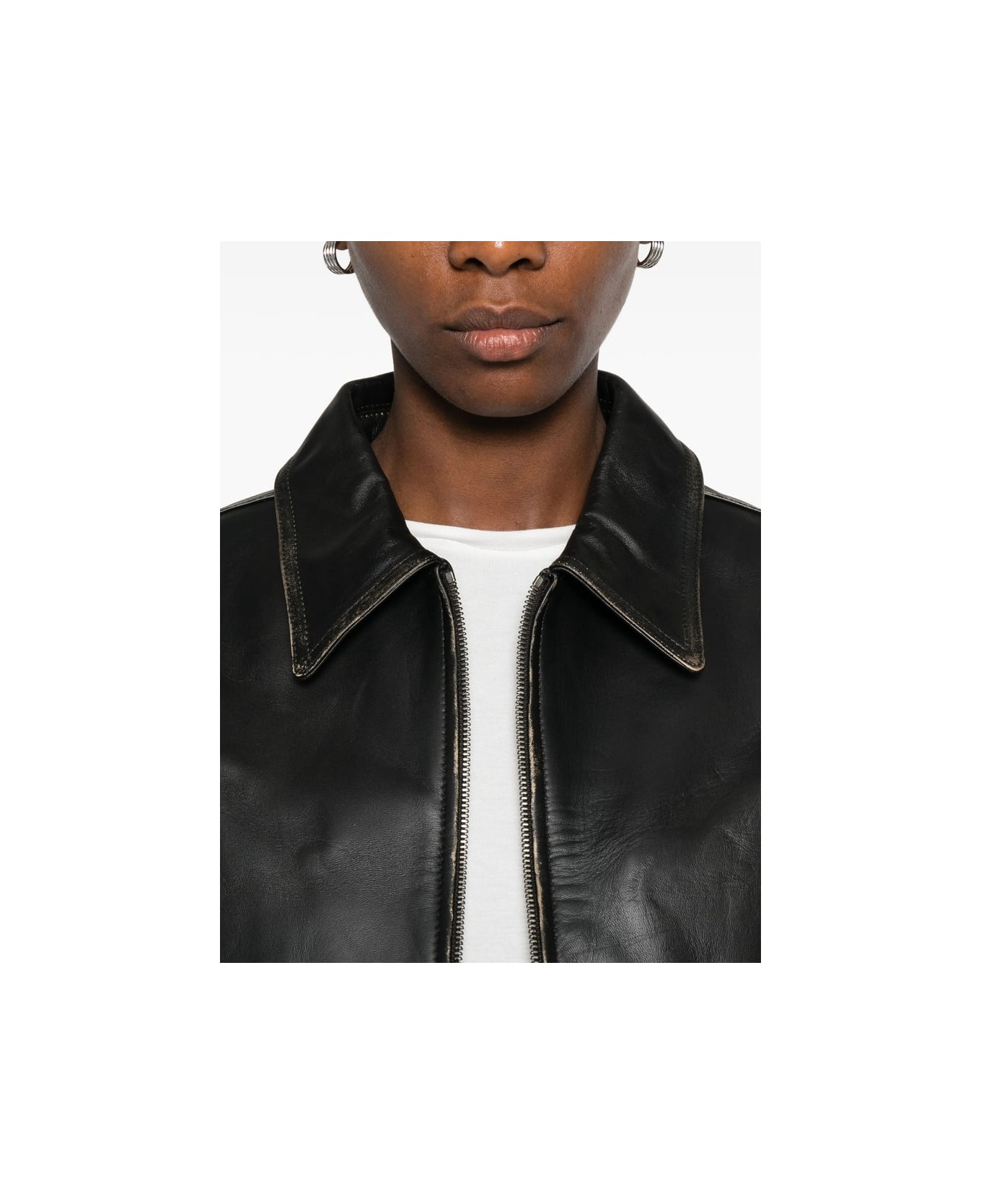 Low Classic Leather Outerwear - BLACK