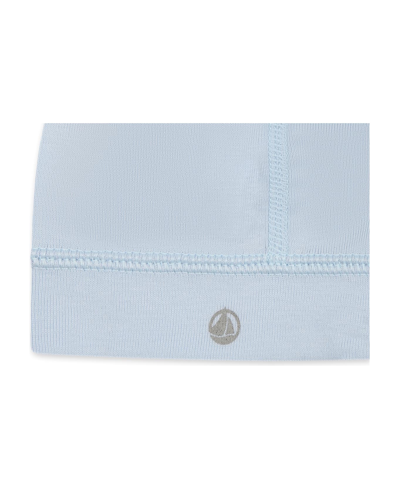 Petit Bateau Light Blue Hat For Baby Boy With Logo - Light Blue