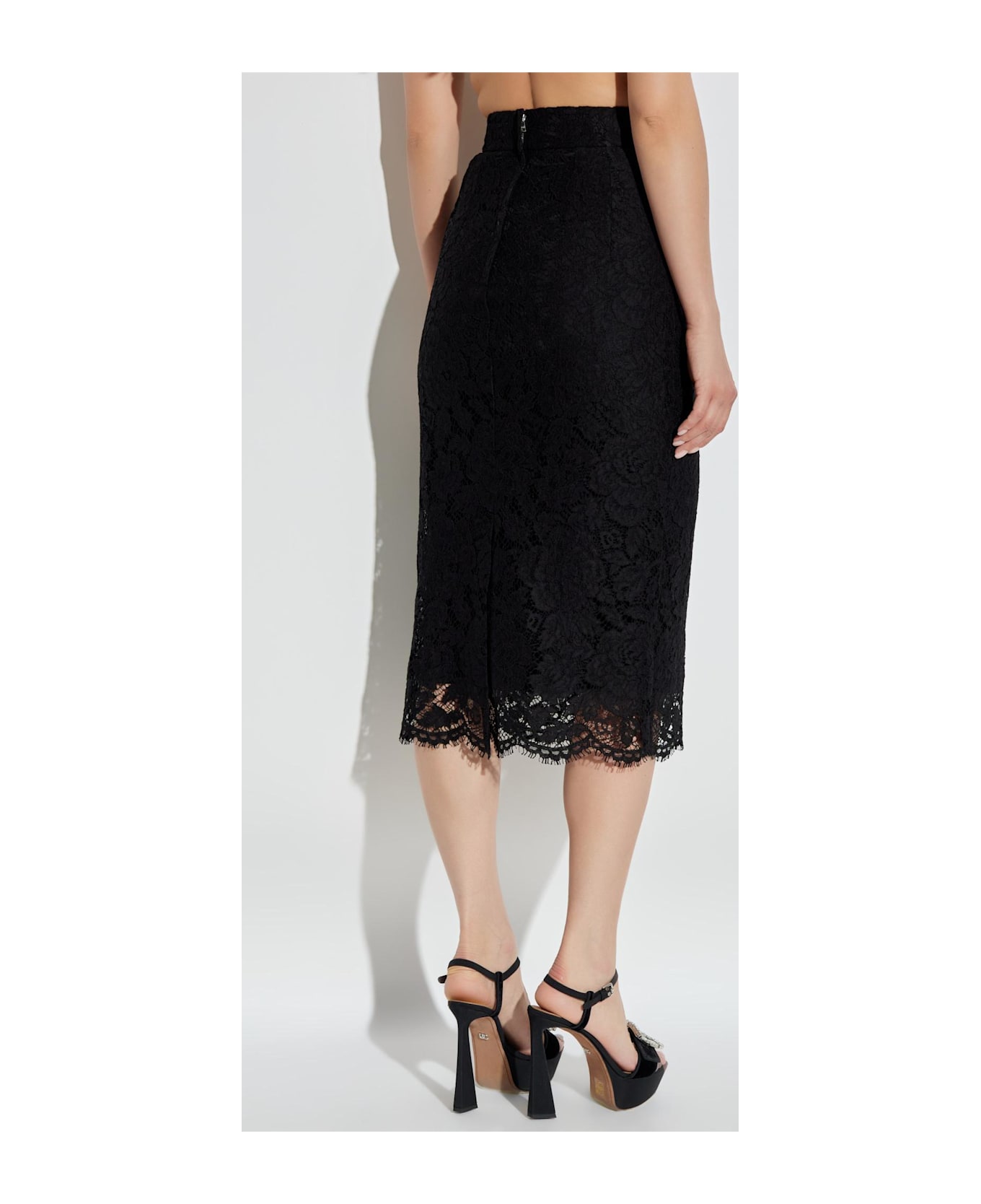 Dolce & Gabbana Lace Skirt - NERO