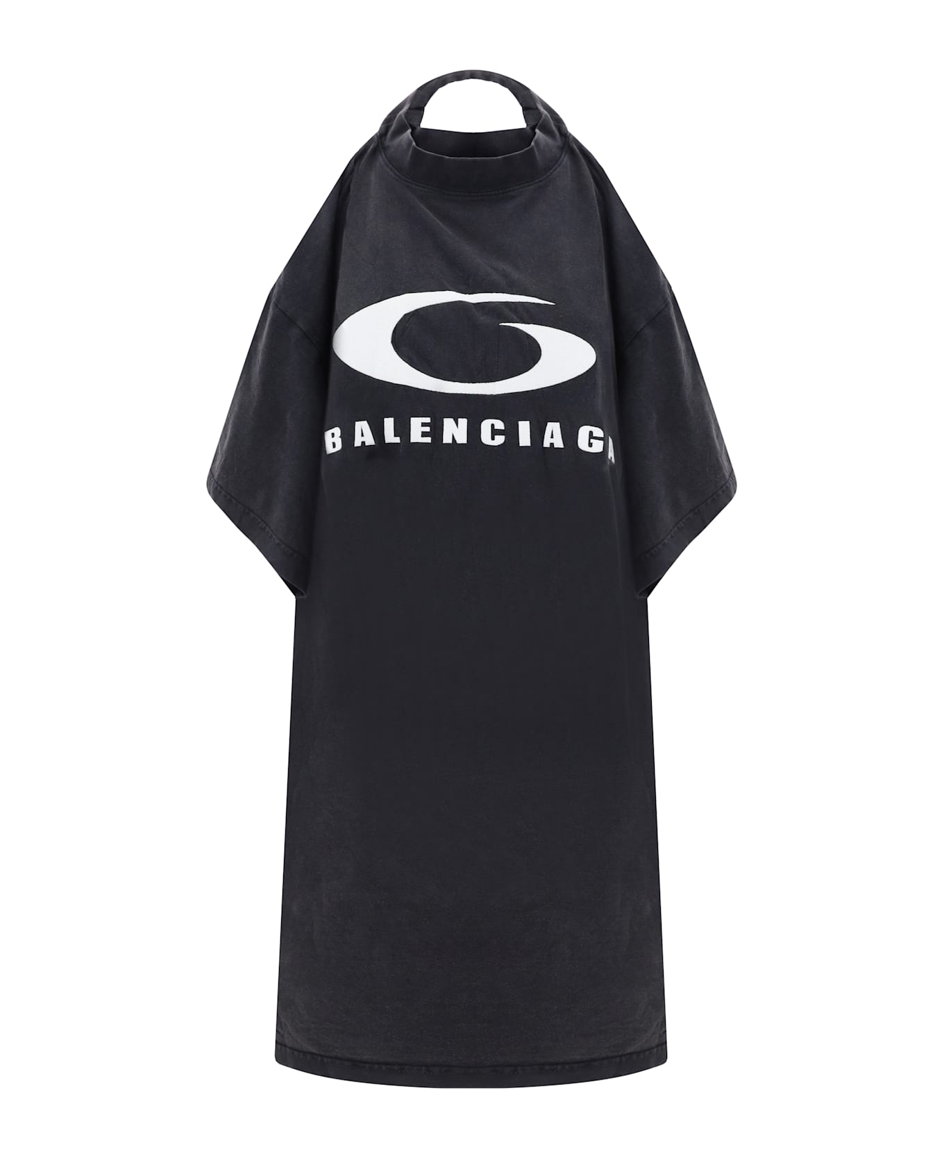 Balenciaga T-shirt Dress - Faded Washed Black