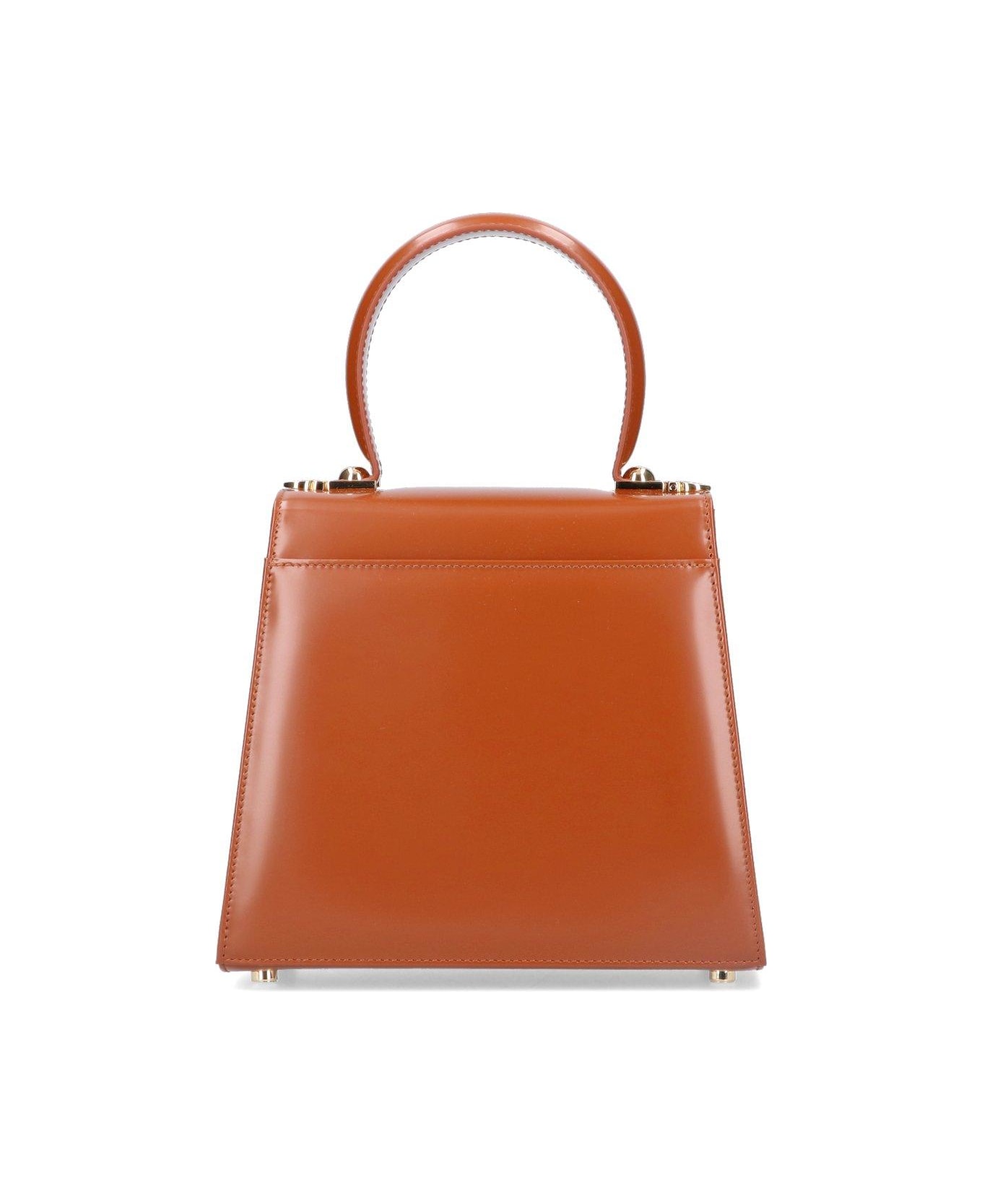 Ferragamo Gancini Top Handle Bag - Leather