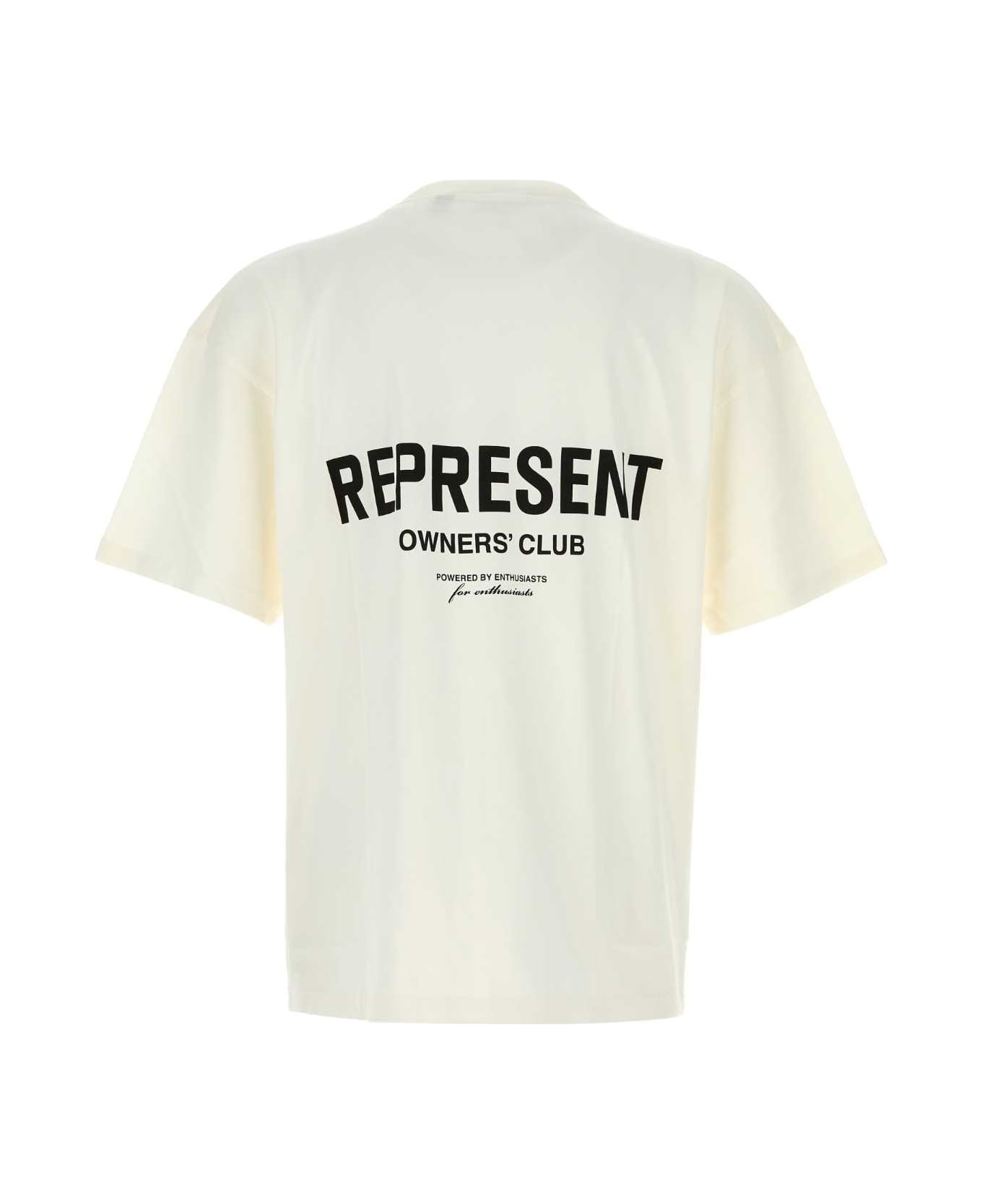 REPRESENT White Cotton Represent Owners Club T-shirt - FLATWHITE