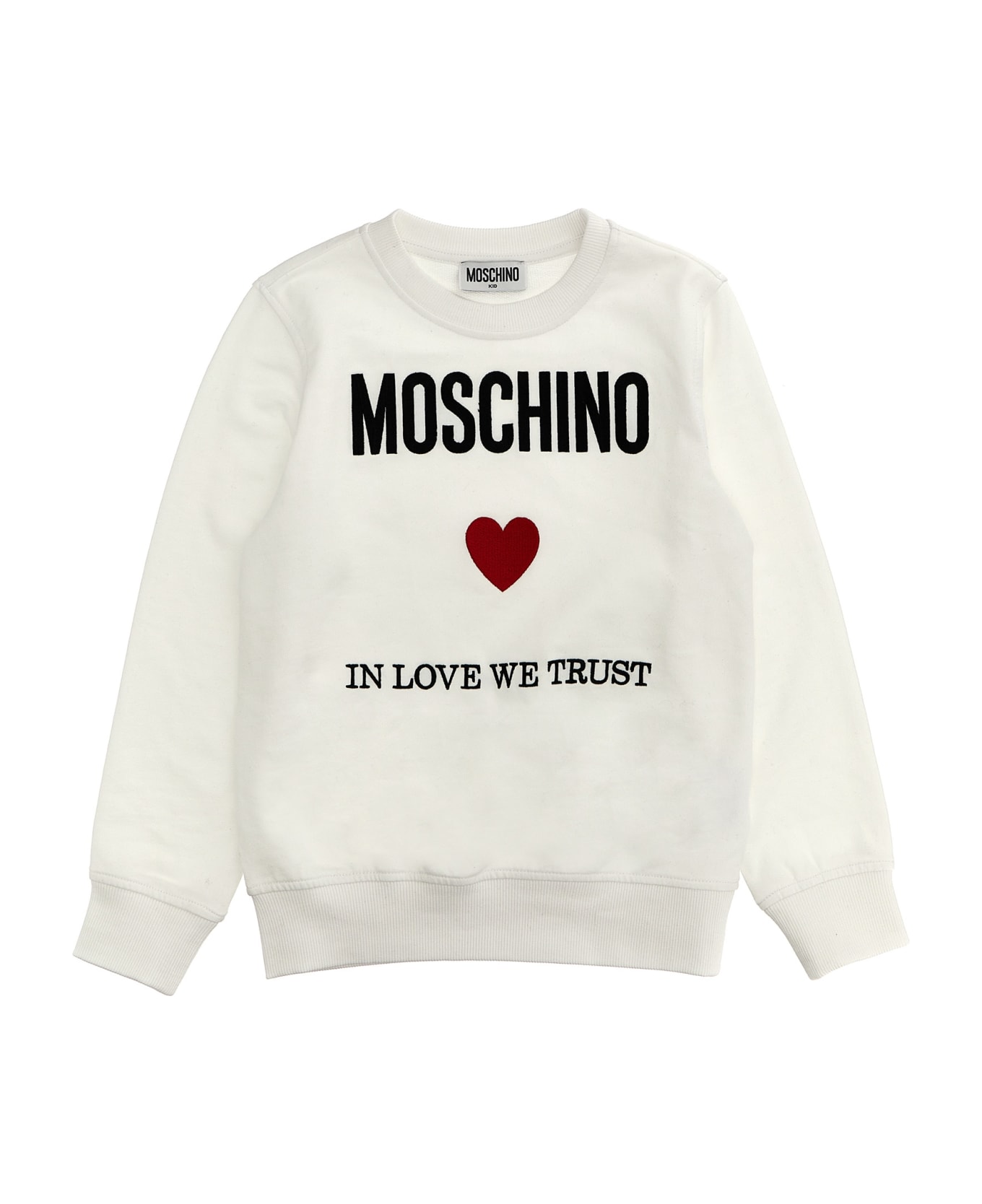 Moschino 'in Love We Trust' Sweatshirt - White