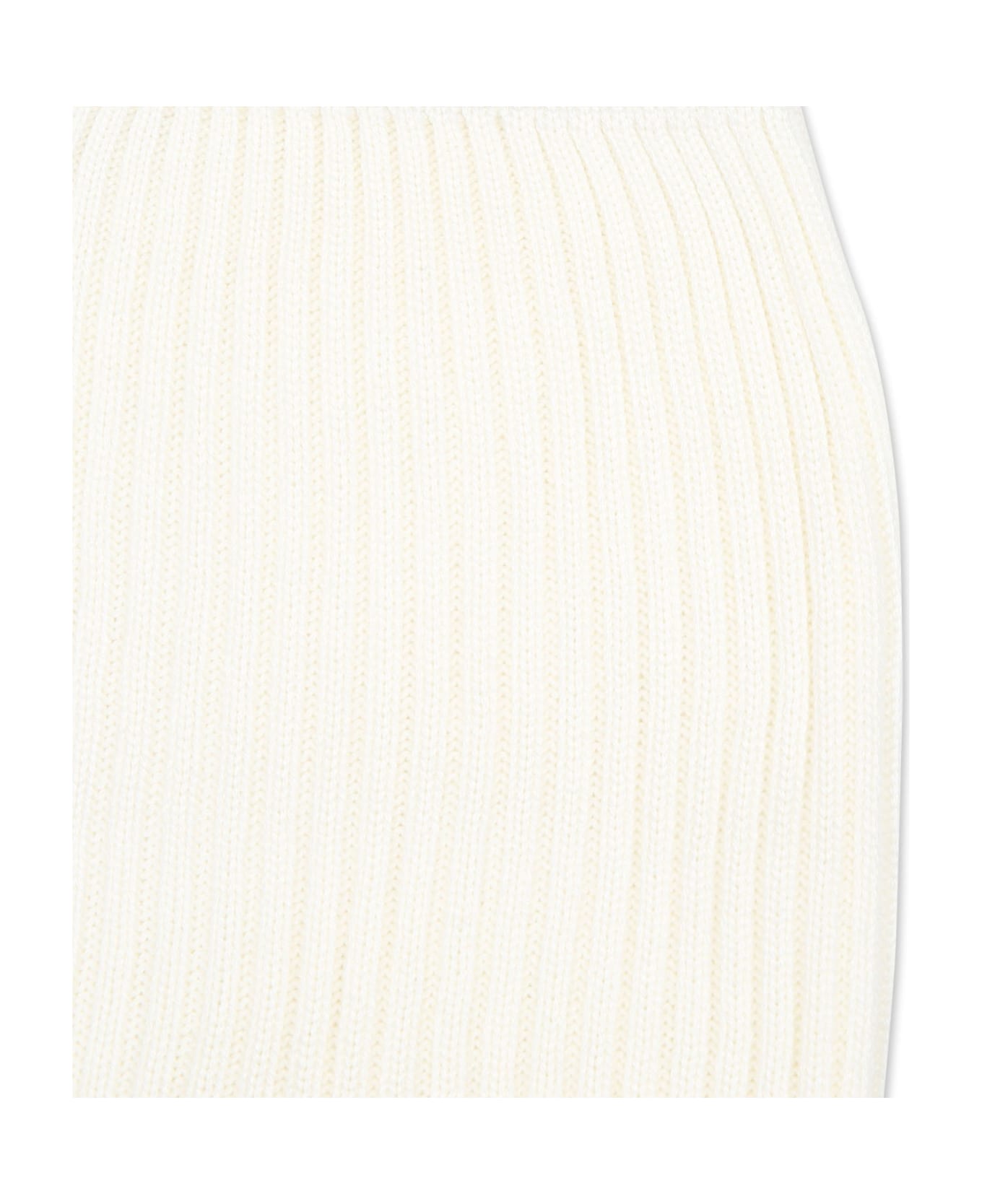 Little Bear White Trousers For Baby Boy - White