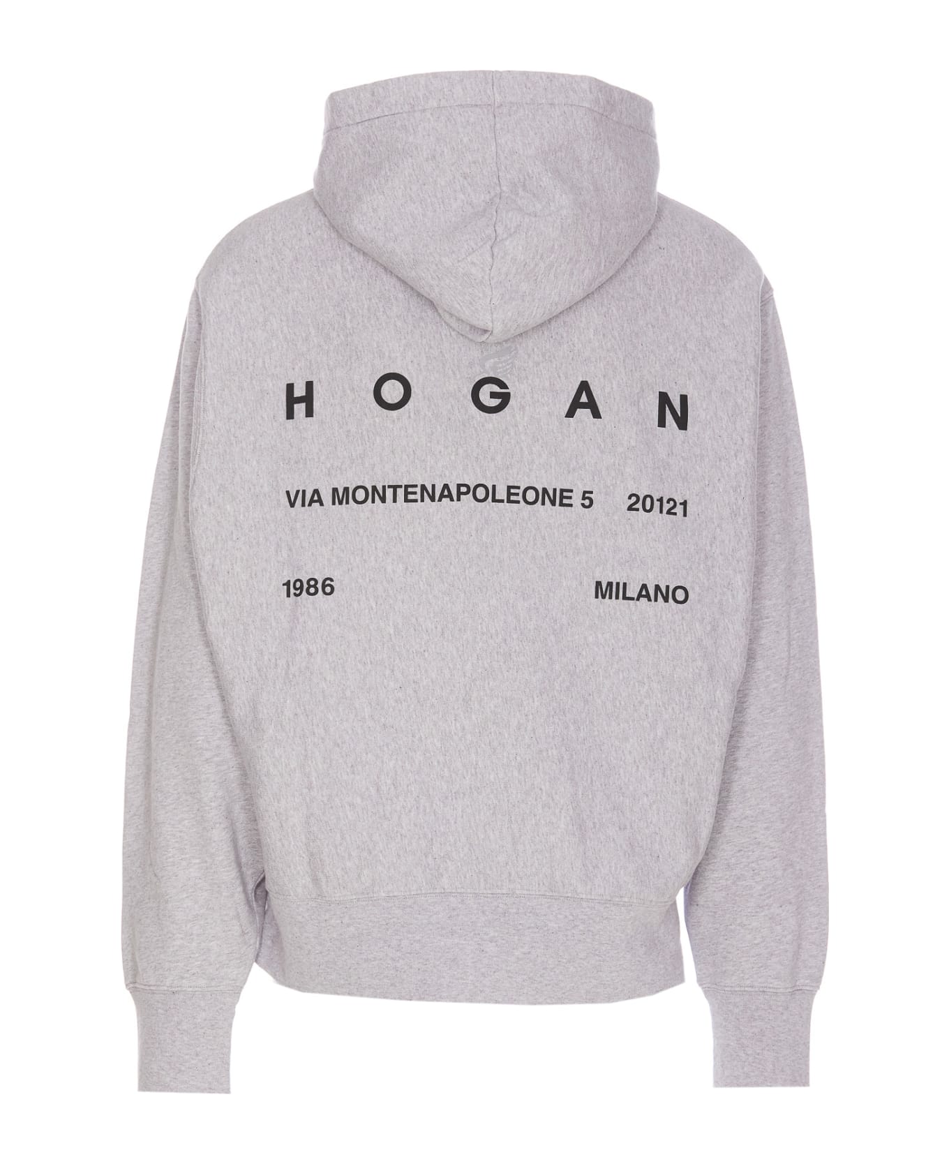 Hogan Logo Hoodie - Grey