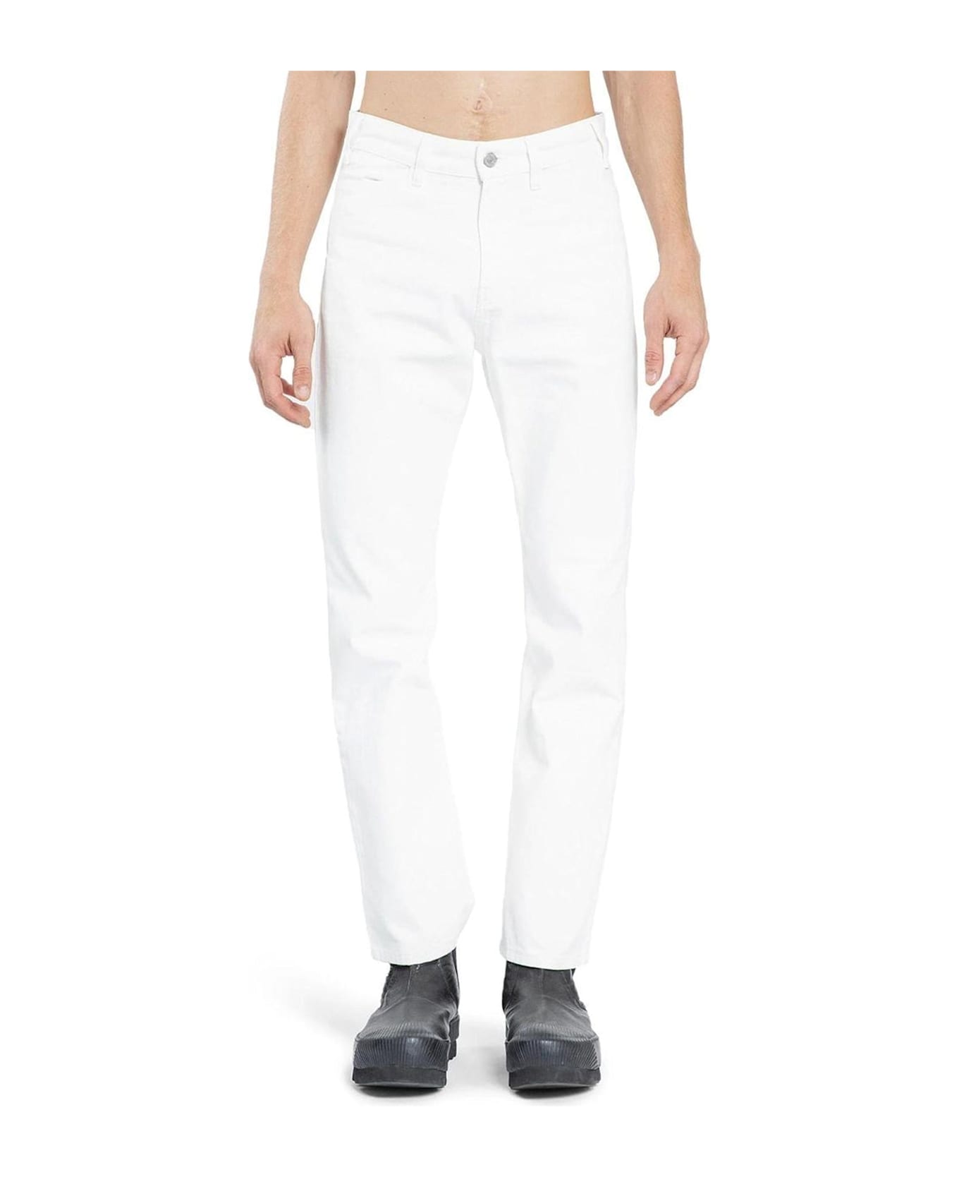 Celine Céline Cotton Denim Jeans - White