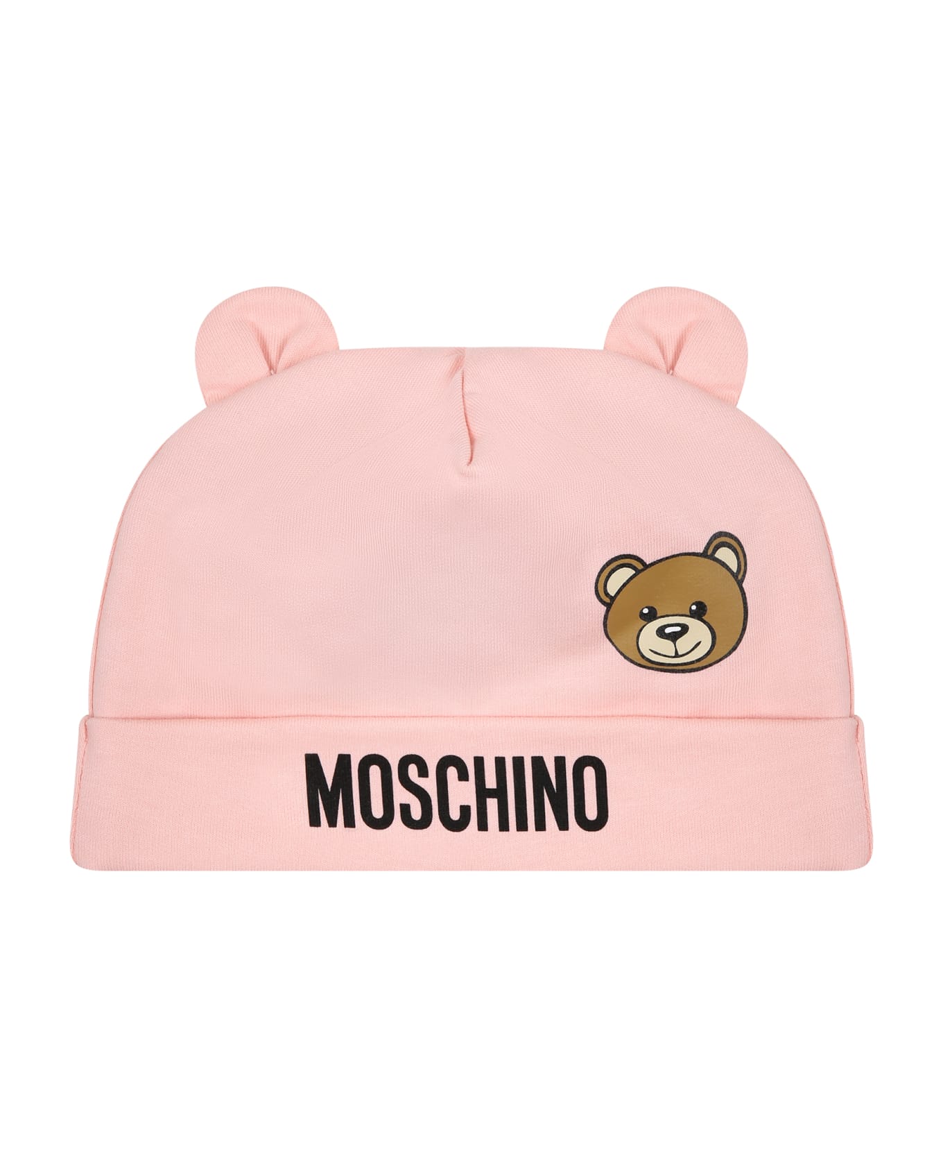 Moschino Pink Set For Baby Girl With Teddy Bear - Pink アクセサリー＆ギフト
