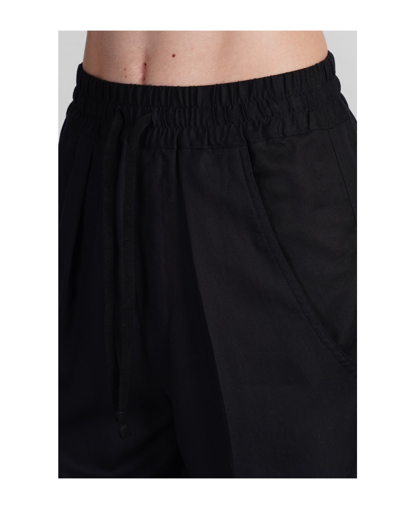 Marant Étoile Vinciane Pants In Black Wool And Polyester - black