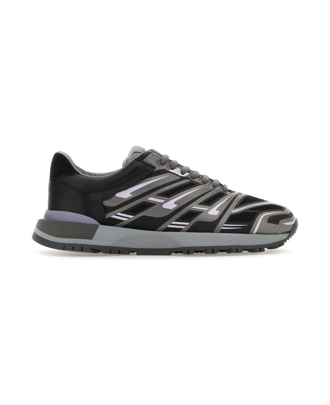 Maison Margiela Multicolor Mesh And Rubber 50-50 Sneakers - GREYMIX
