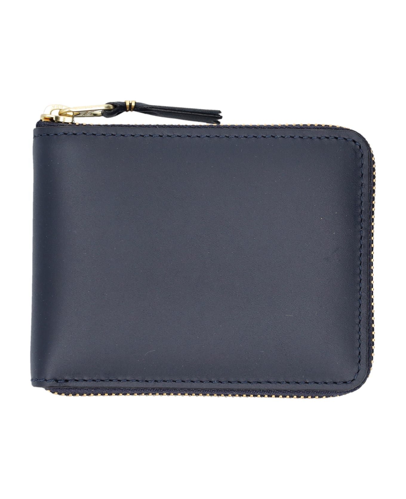 Comme des Garçons Wallet Small Zip Around Wallet - NAVY