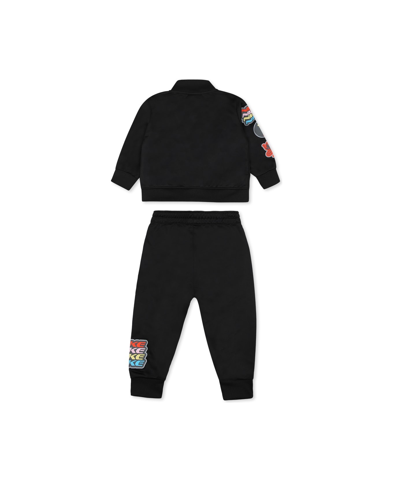 Nike Black Suit For Baby Boy With Swoosh - Black