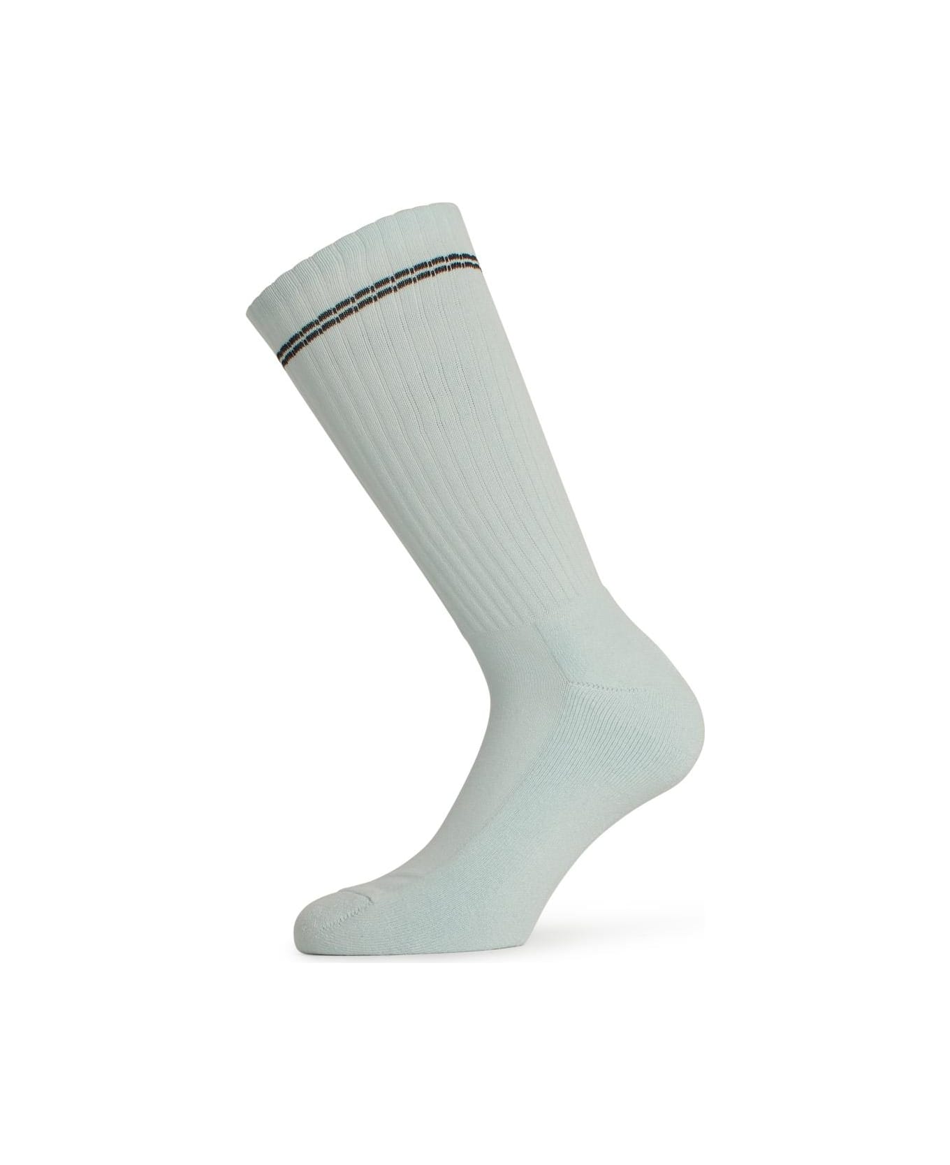 Barrow Light Blue Cotton Blend Socks