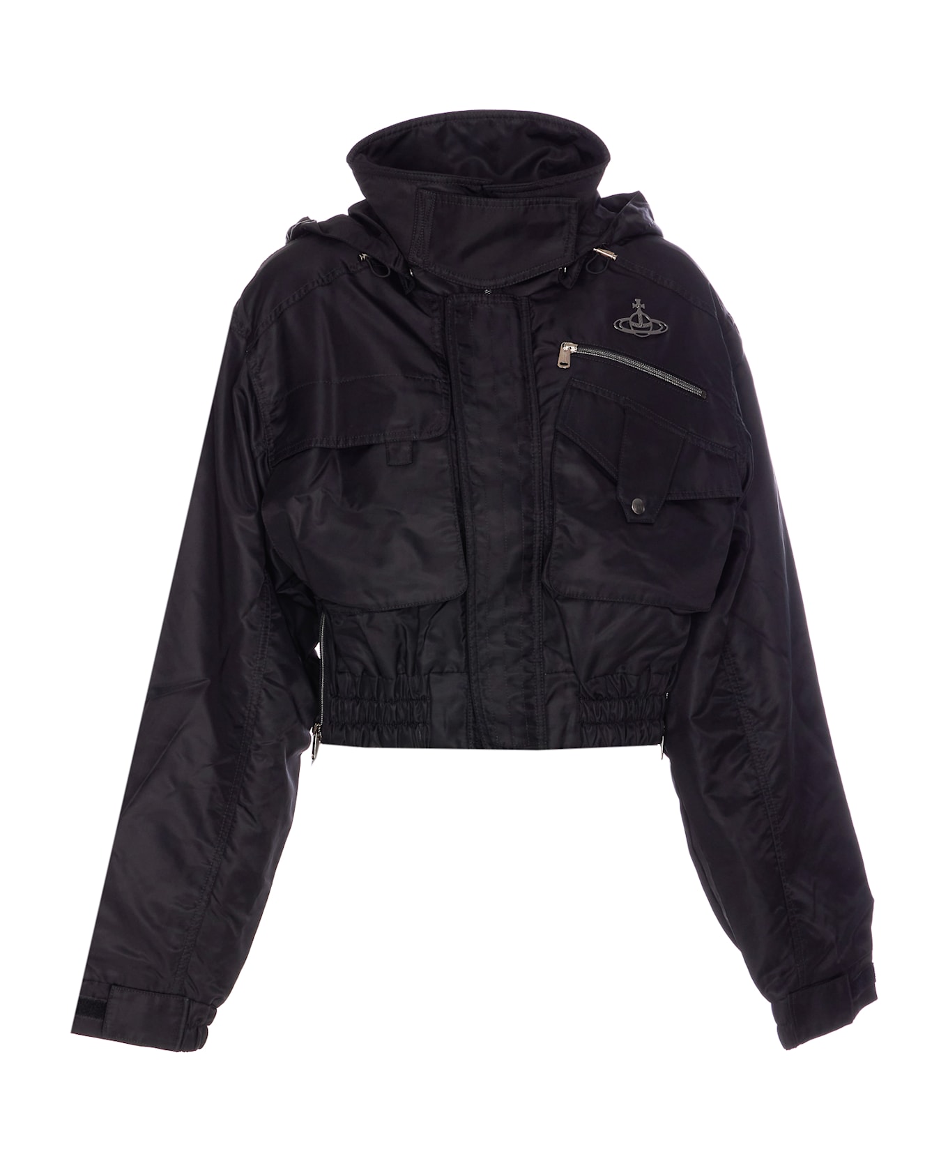 Vivienne Westwood Cropped Nevada Bomber - Black