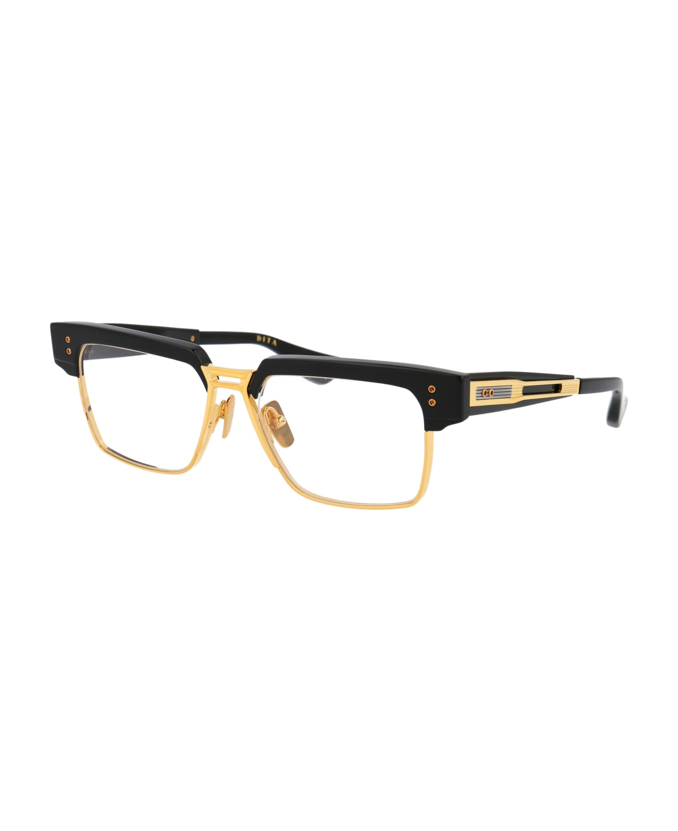 Dita Hakatron Glasses - Yellow Gold - Black