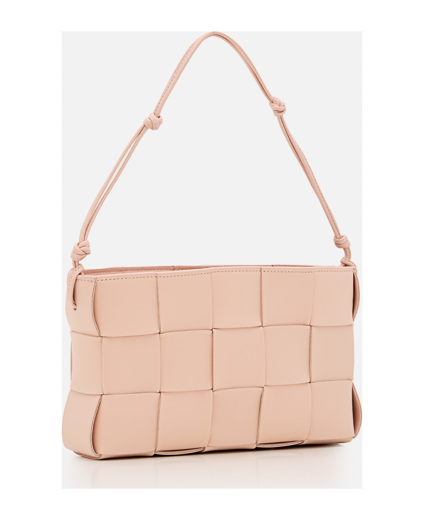 Bottega Veneta Cassette Pouch W/ Strap Leather Shoulder Bag - Pink