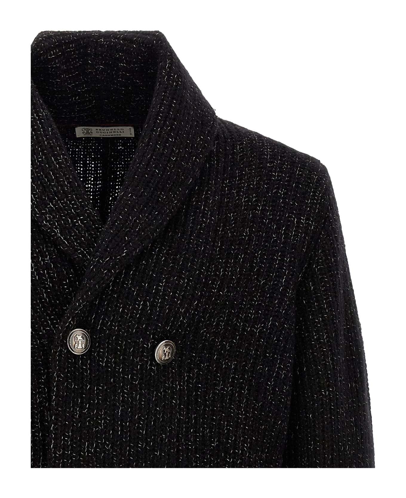 Brunello Cucinelli Double-breasted Cardigan - Black  